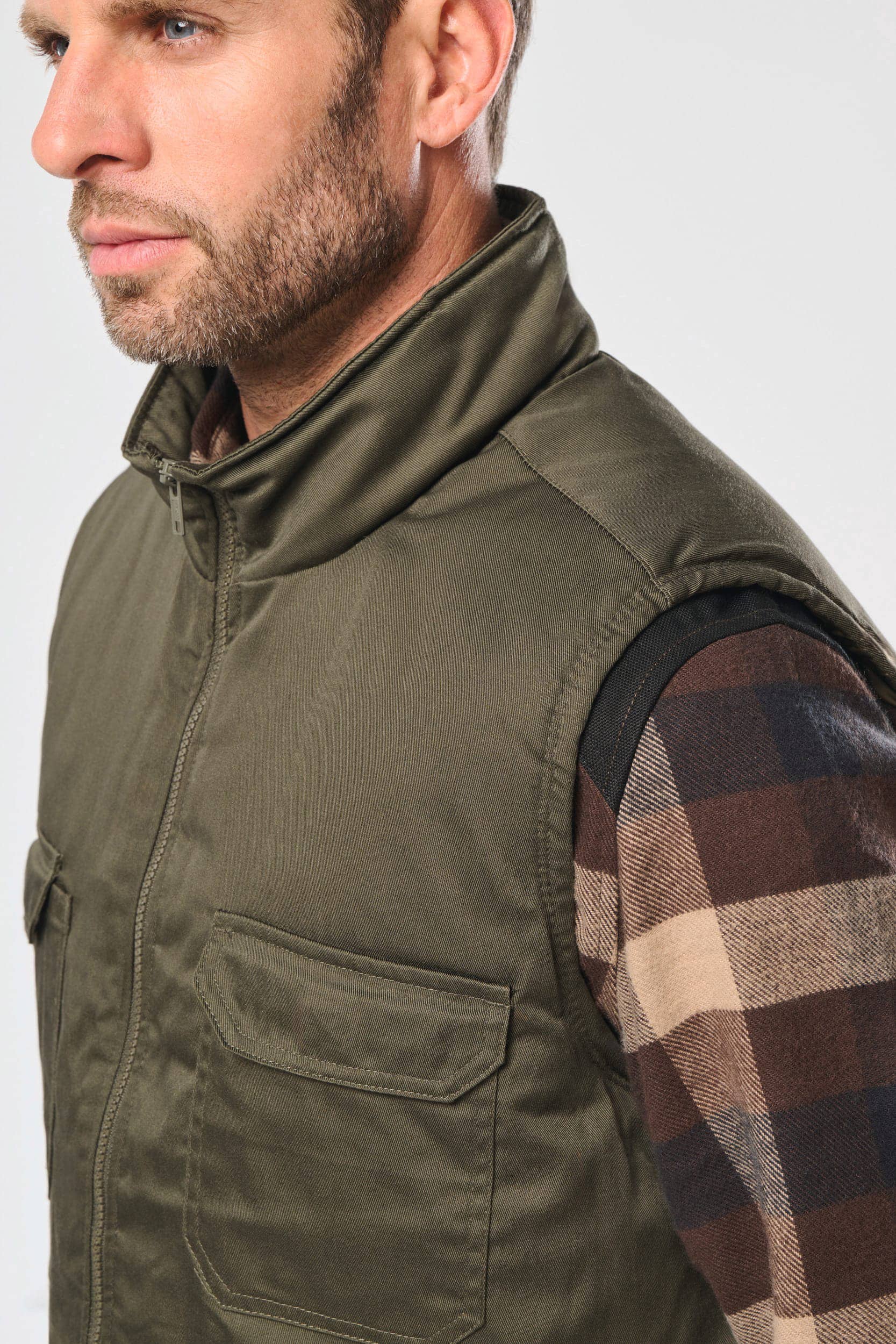 Gefütterte Unisex-Weste aus  Baumwollpolyester 607