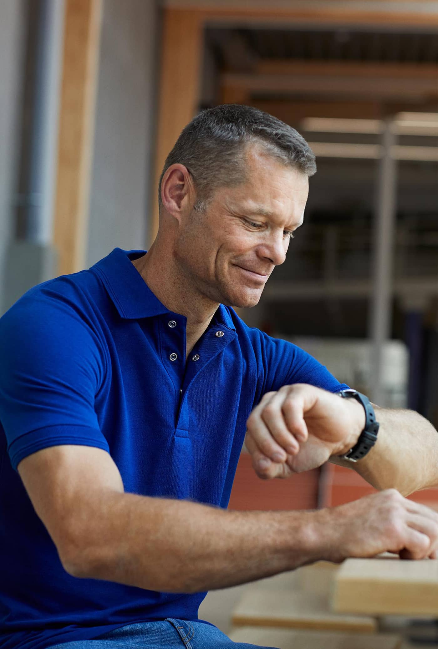 PRO Wear Poloshirt mit Druckknopf
