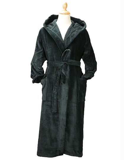 DeLuxe Velour Bathrobe with hood