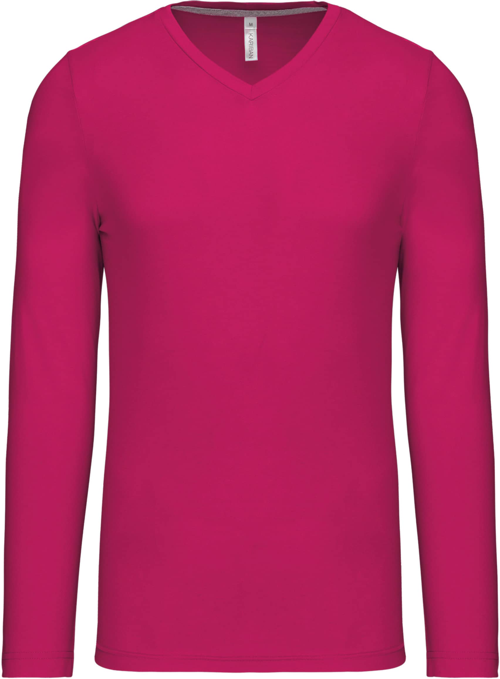 Men`s long-sleeved V-Neck T-shirt