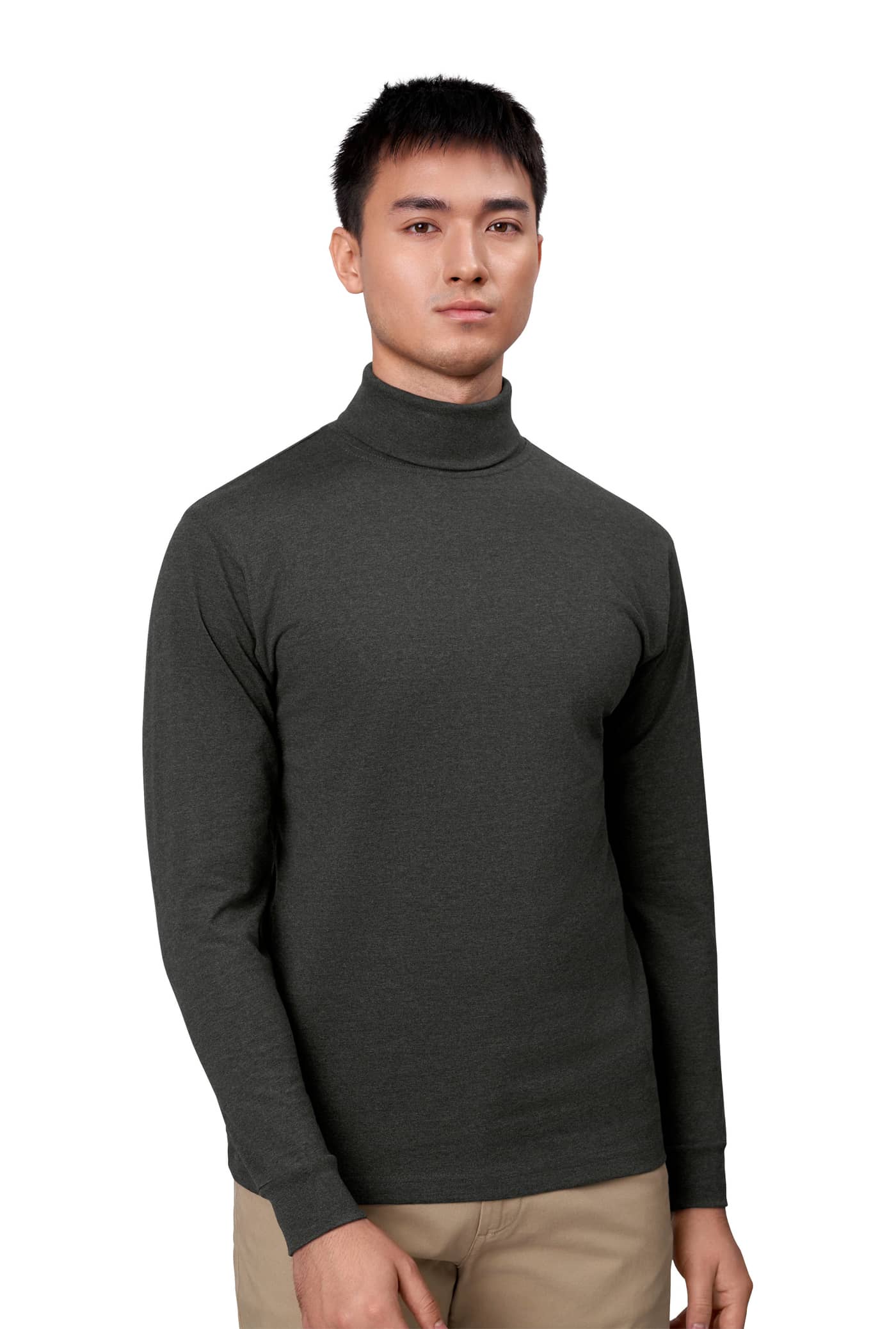 T-TIME® Langarm T-Shirt mit Rollkragen
