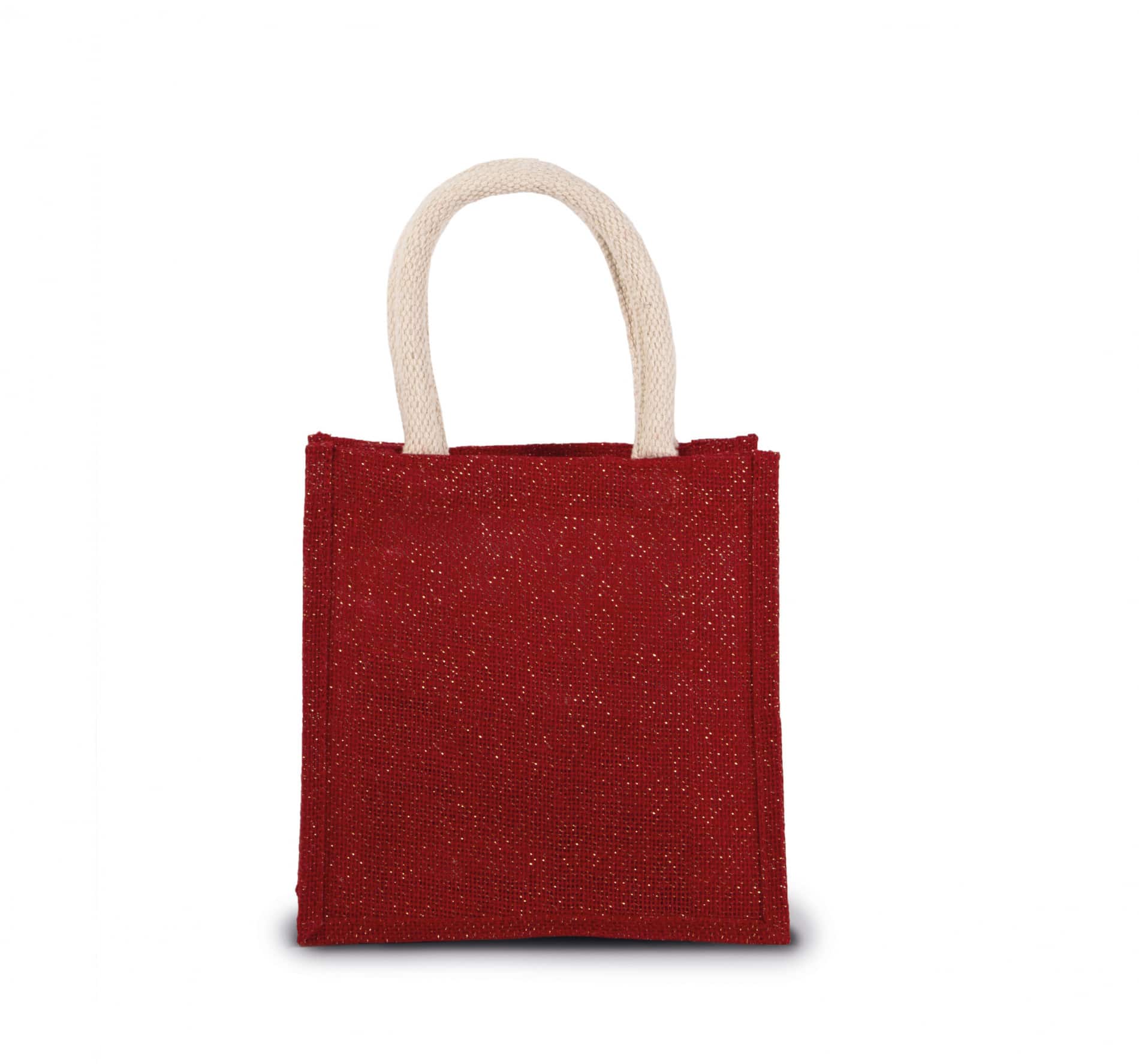 Jutetasche im Cabas-Stil Klein - Zweifarbig