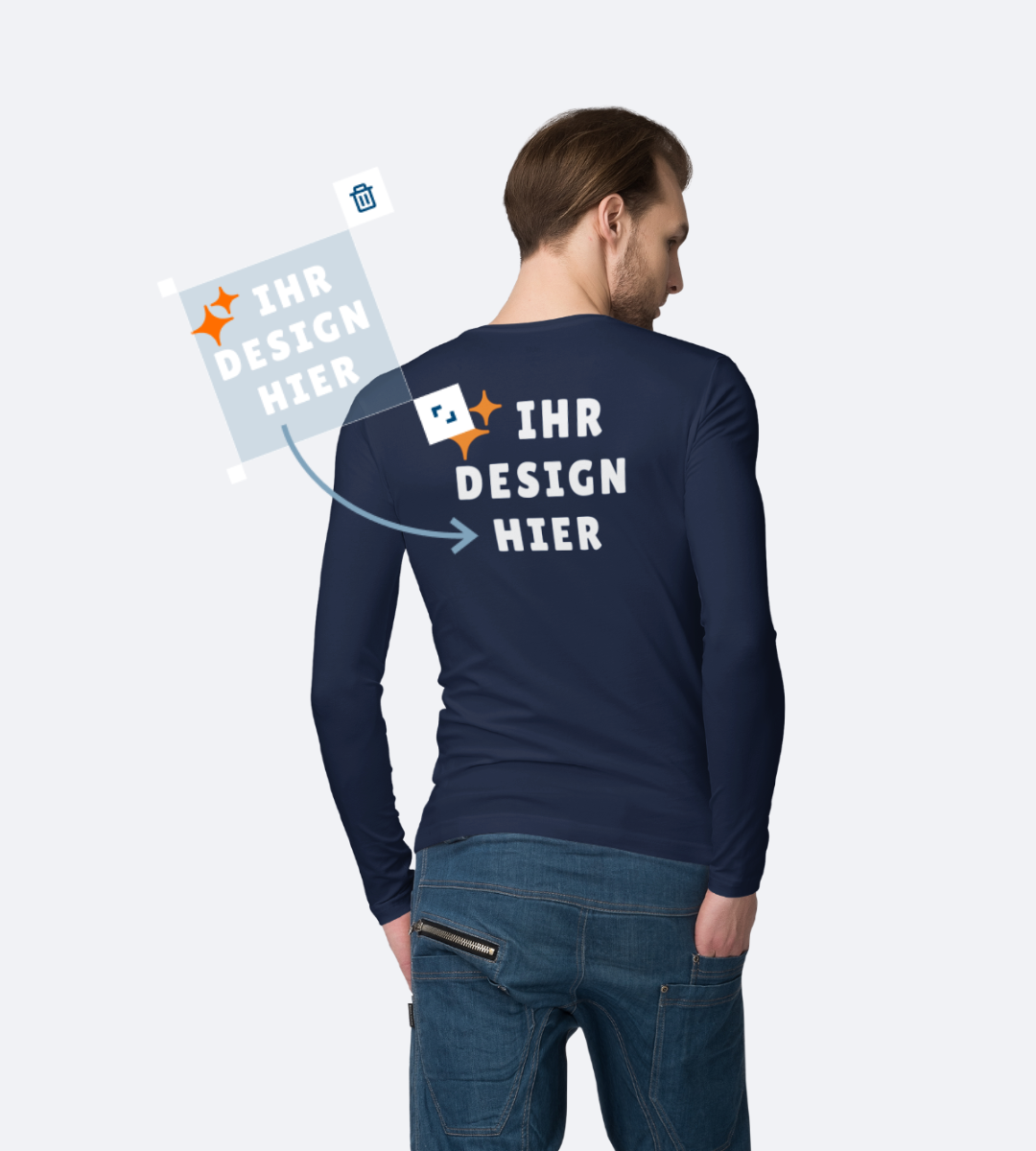 herren longsleeves veredeln lassen