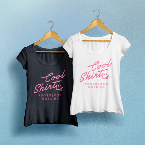 Damen T-Shirt Mockup Lady-Cut