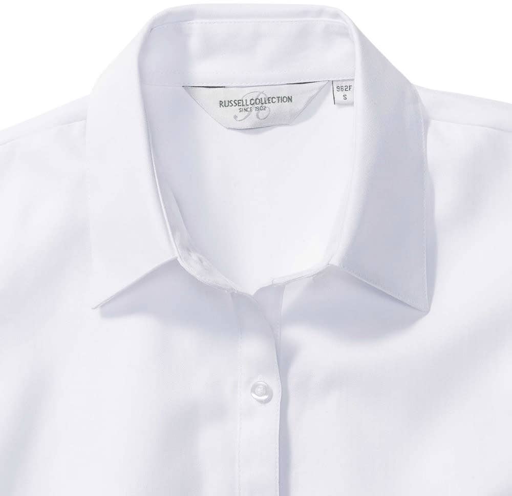 Ladies' Long Sleeve Tailored Herringbone Shirt