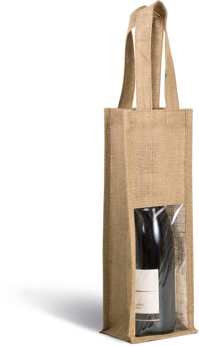 Jute-Flaschenbeutel - Natural