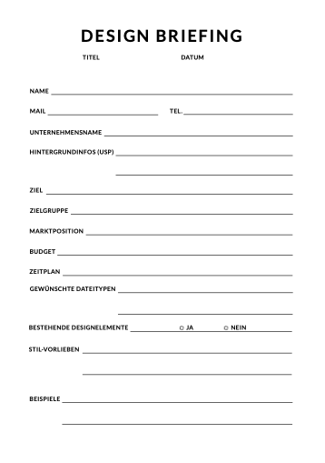 Design-Briefing Template 2