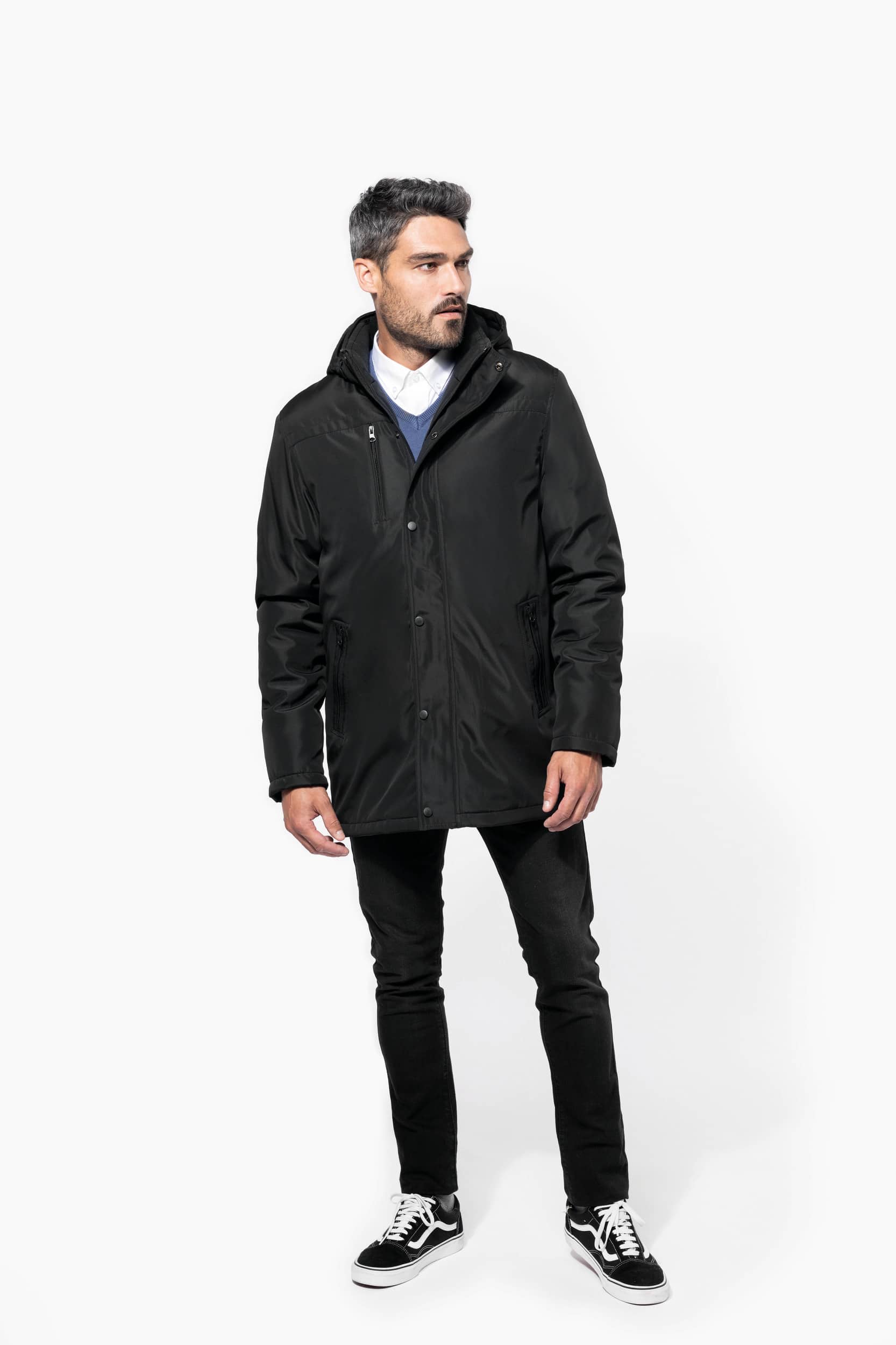 Parka mit abnehmbarer Kapuze
