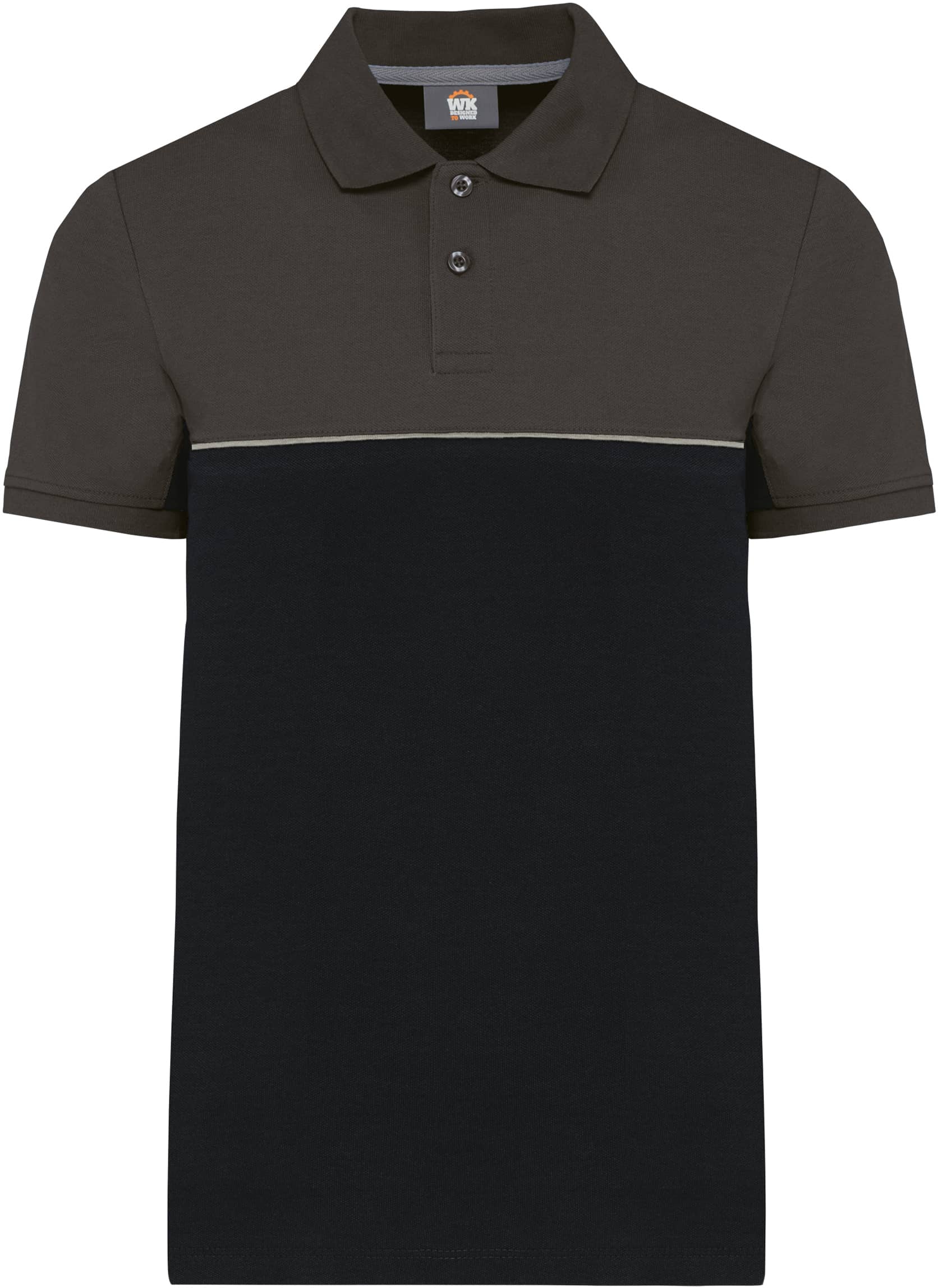 Zweifarbiges Kurzarm-Unisex-Polohemd