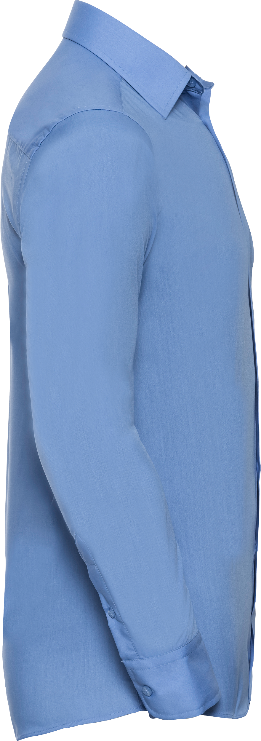 Men's Long Sleeve Tailored Polycotton Poplin Shirt