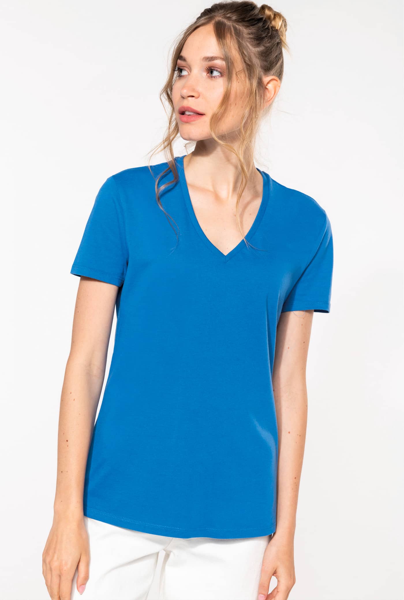Damen-T-Shirt Bio 150IC mit V-Ausschnitt
