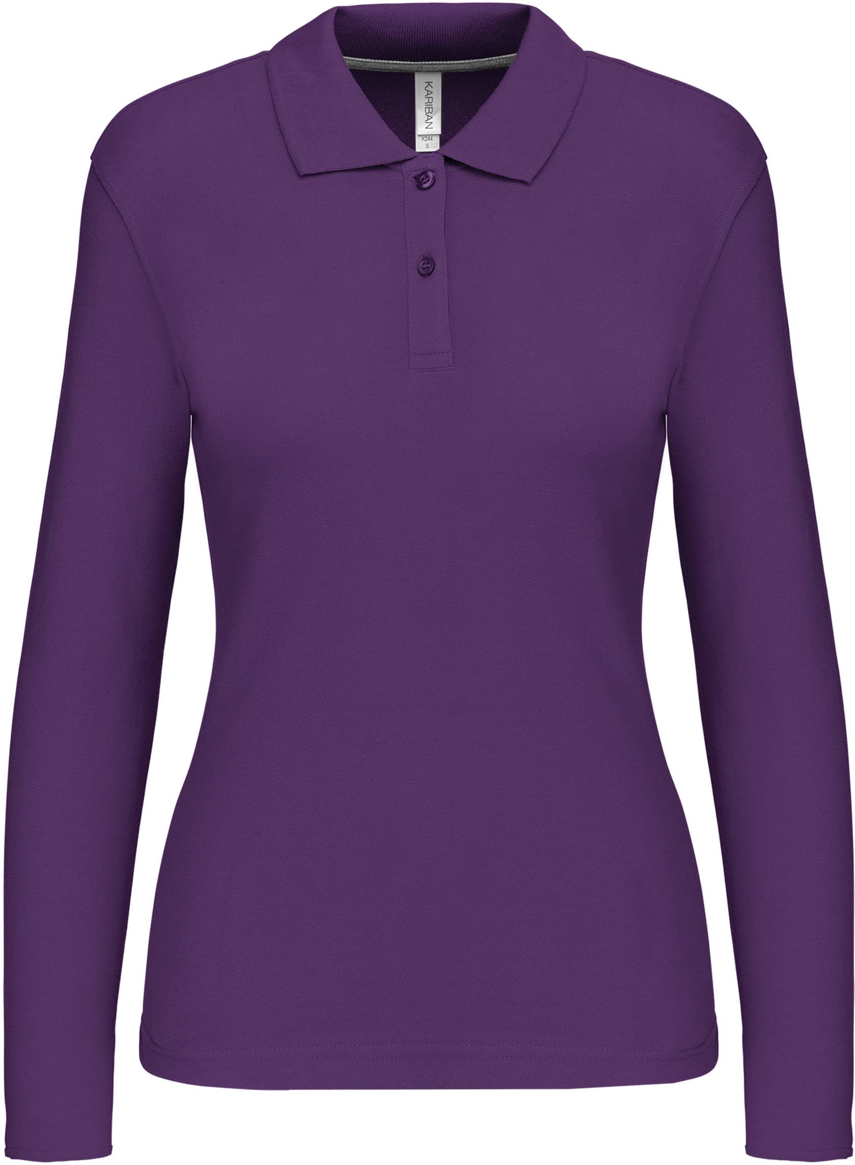 Damen Piqué Poloshirt Langarm