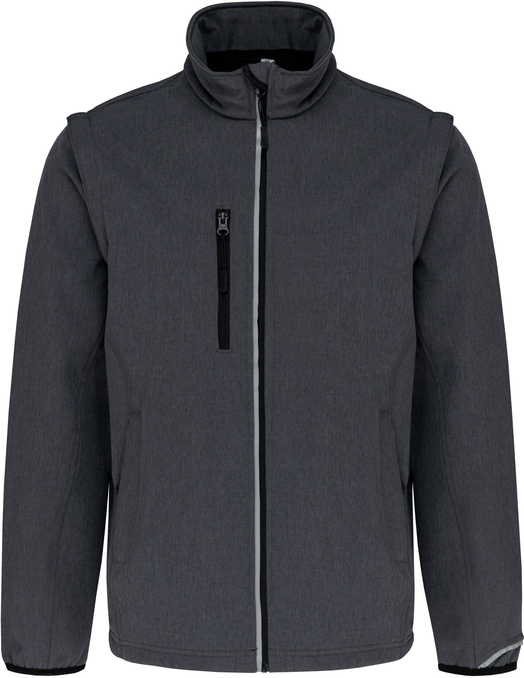 Softshelljacke mit abnehmbaren Ärmeln