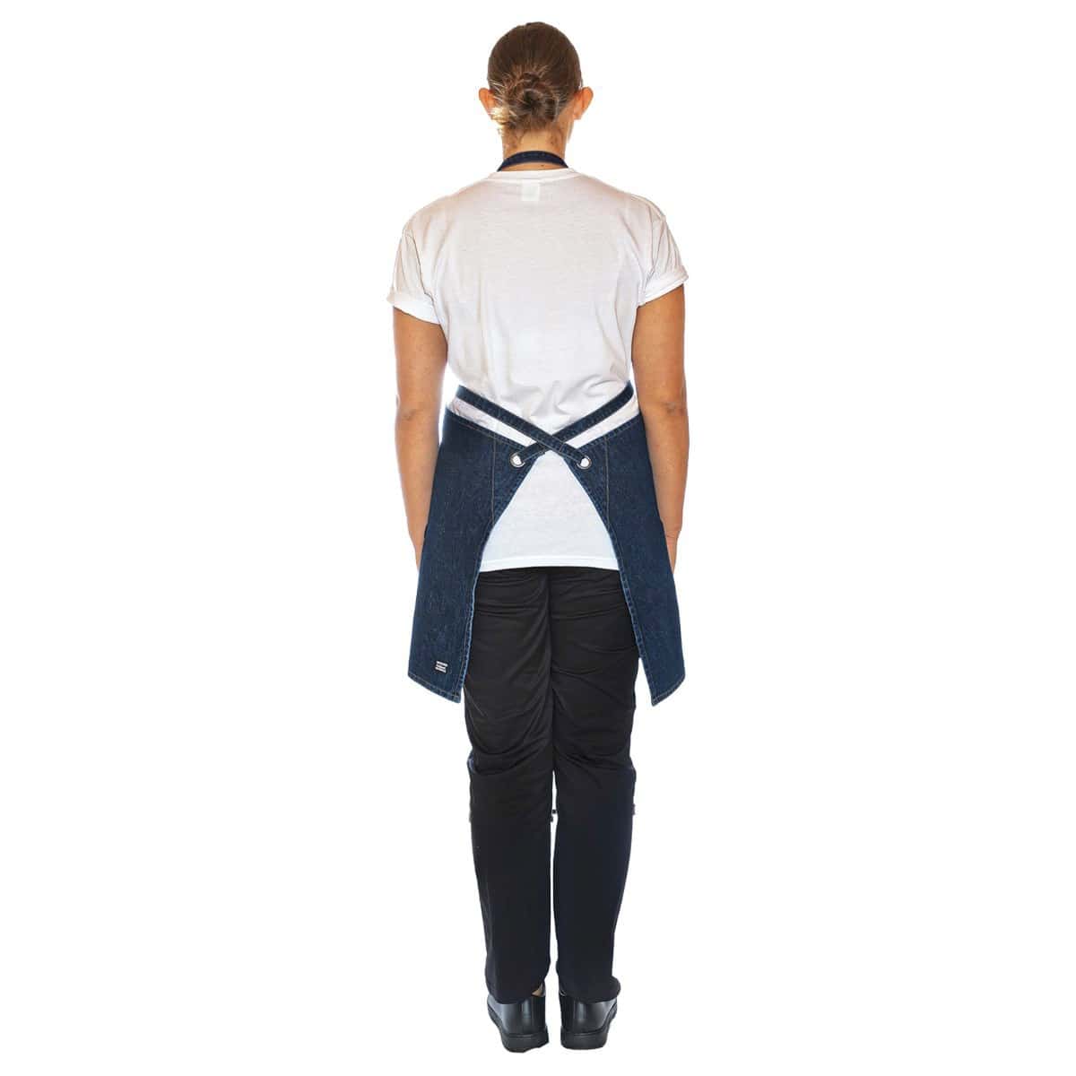 Utility Apron Bib Washed Denim