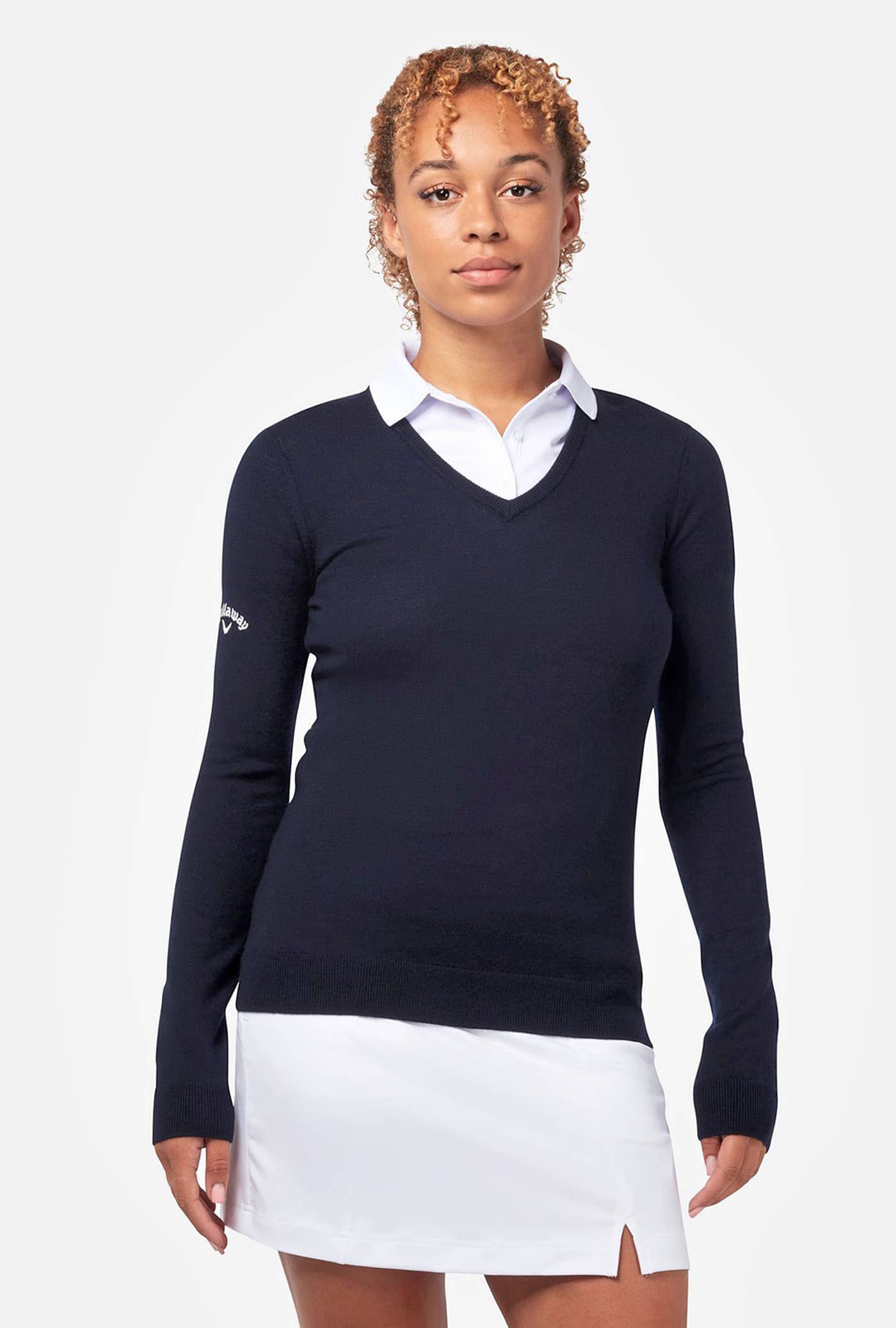 Ladies V-Neck Merino Sweater