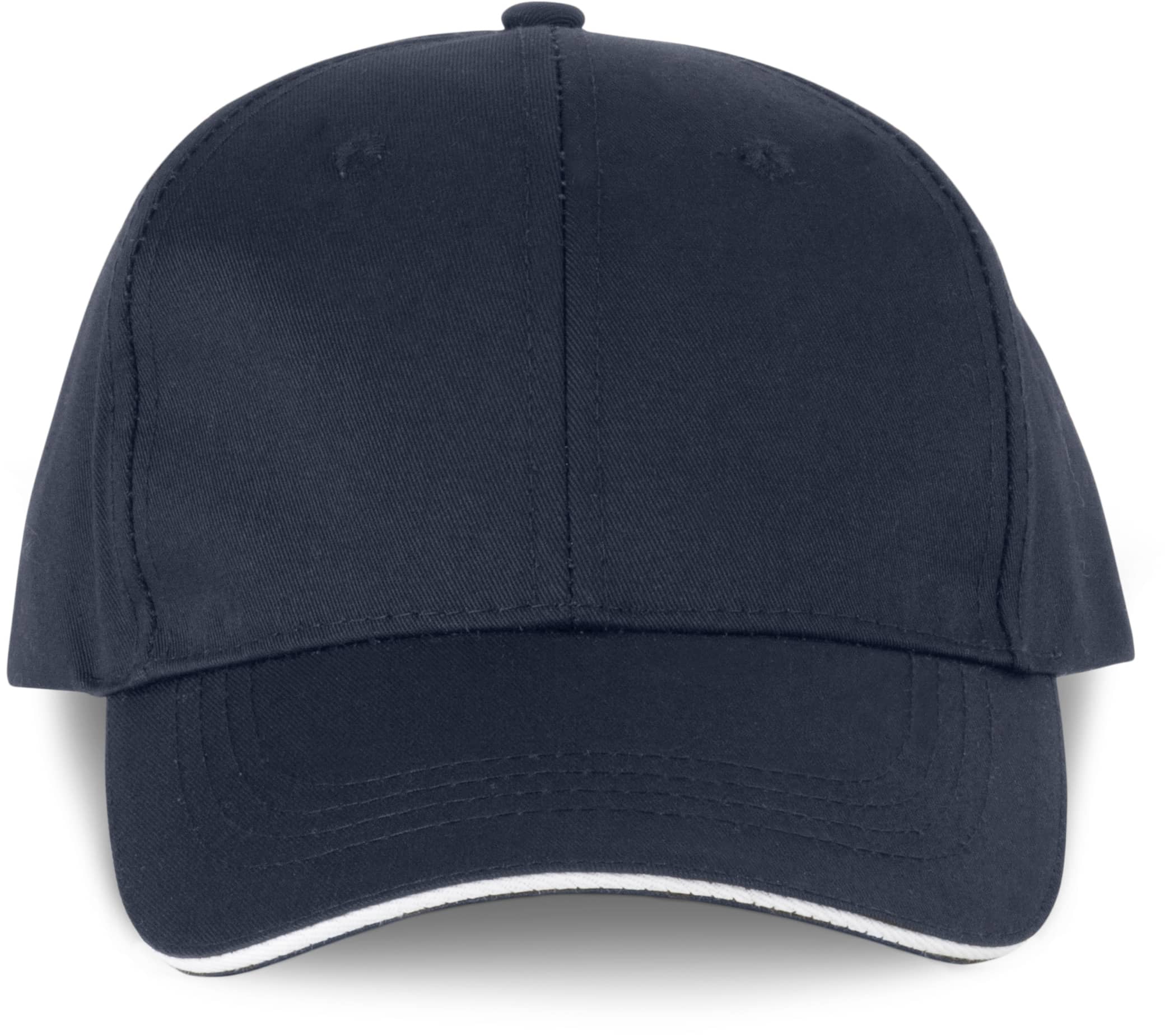 6-Panel-Cap mit Kontrast-Sandwichschirm OEKO-TEX® STANDARD 100