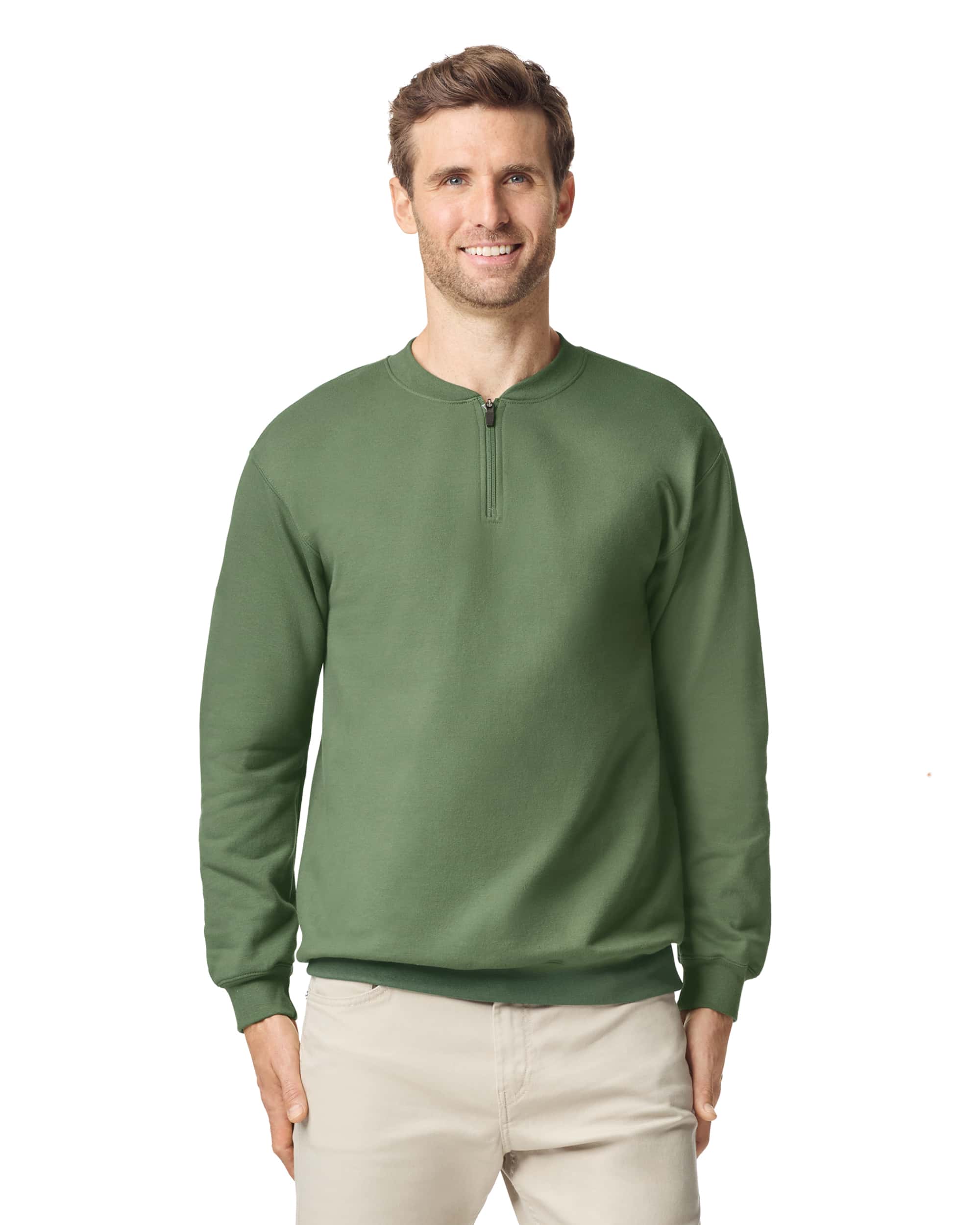 Softstyle® Midweight Adult Fleece 1/4 Zip Sweatshirt
