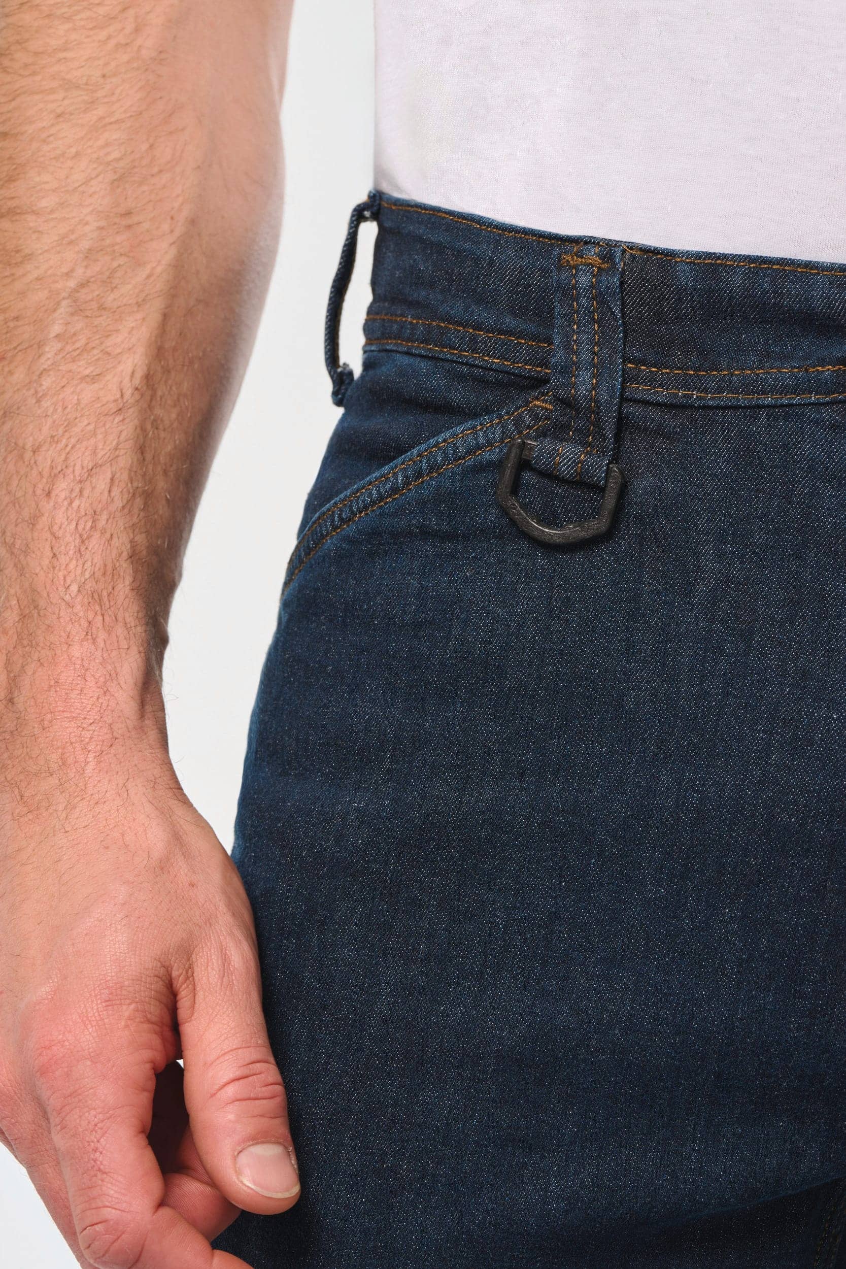 Denim-Herrenhose mit mehreren Taschen