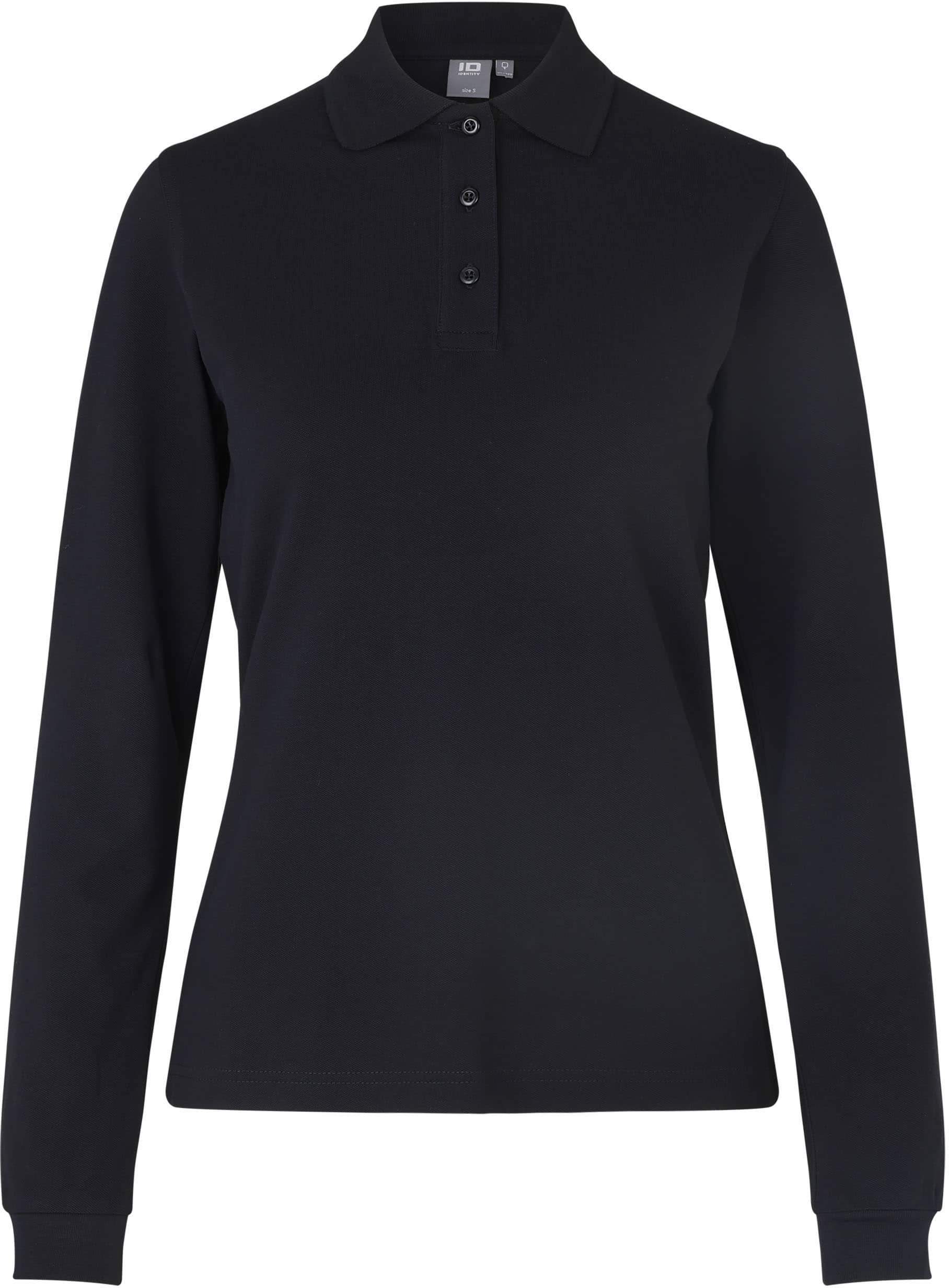 Langarm Stretch-Poloshirt 545