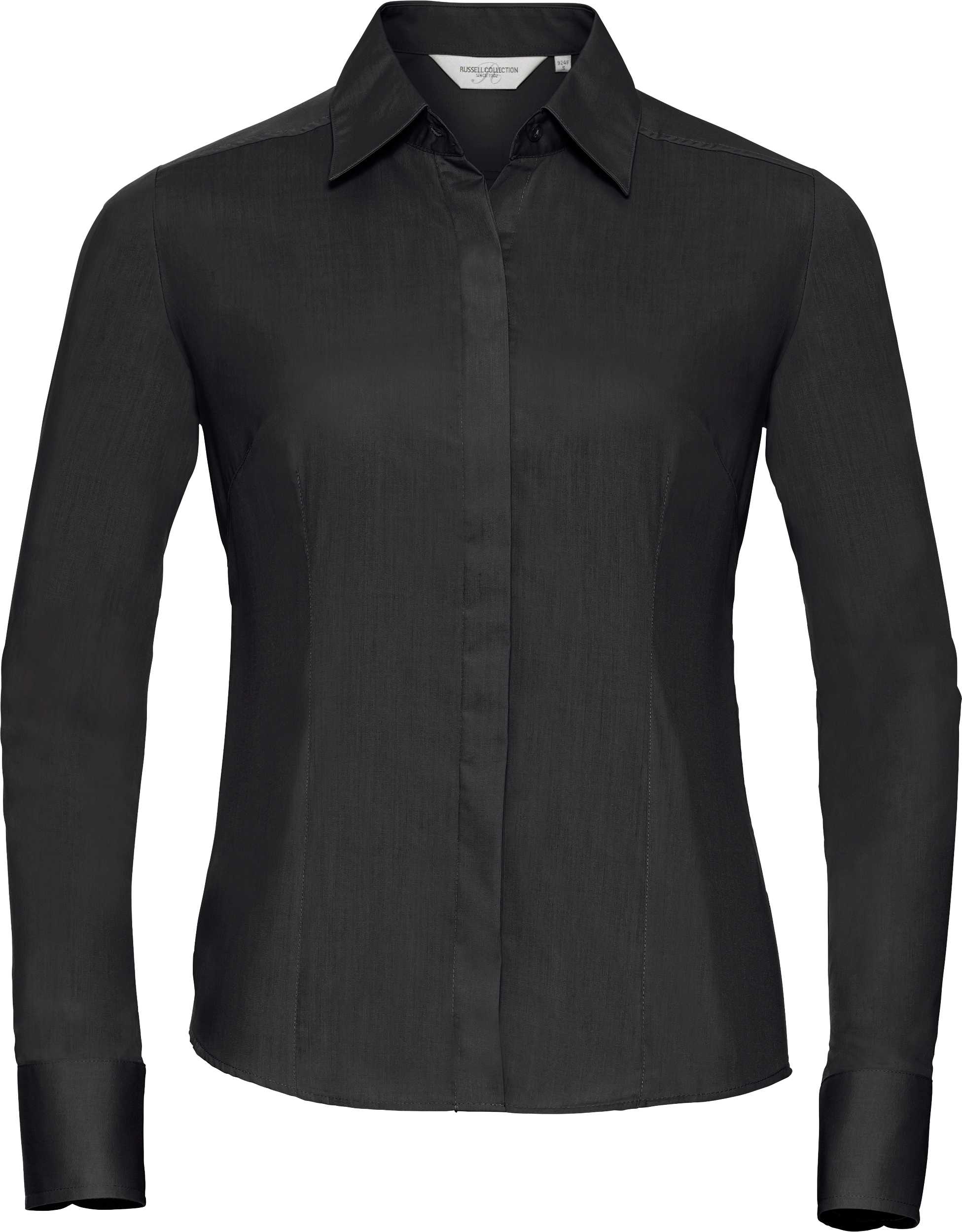 Ladies' Long Sleeve Fitted Polycotton Poplin Shirt