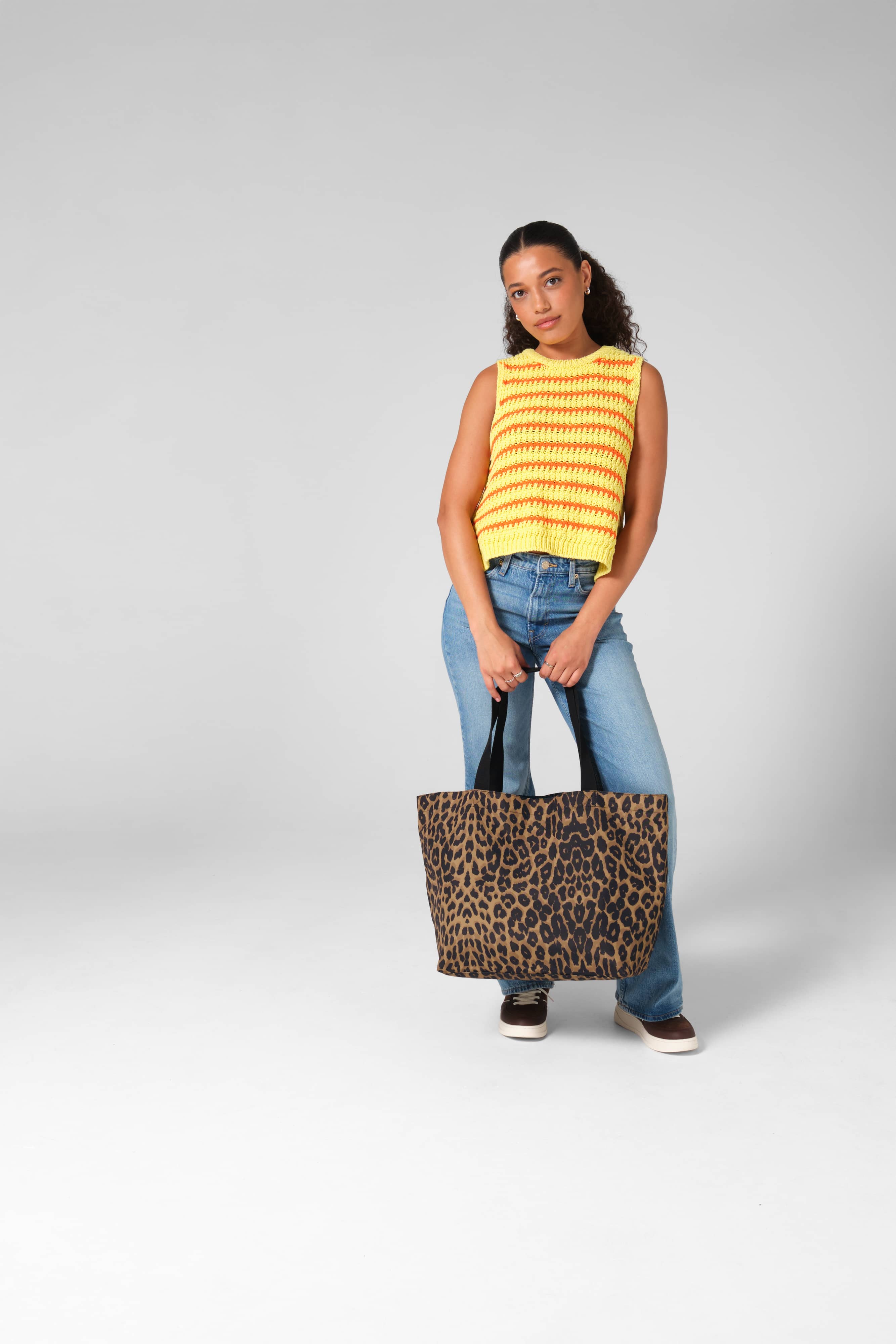 Leopard Print Carryall Bag