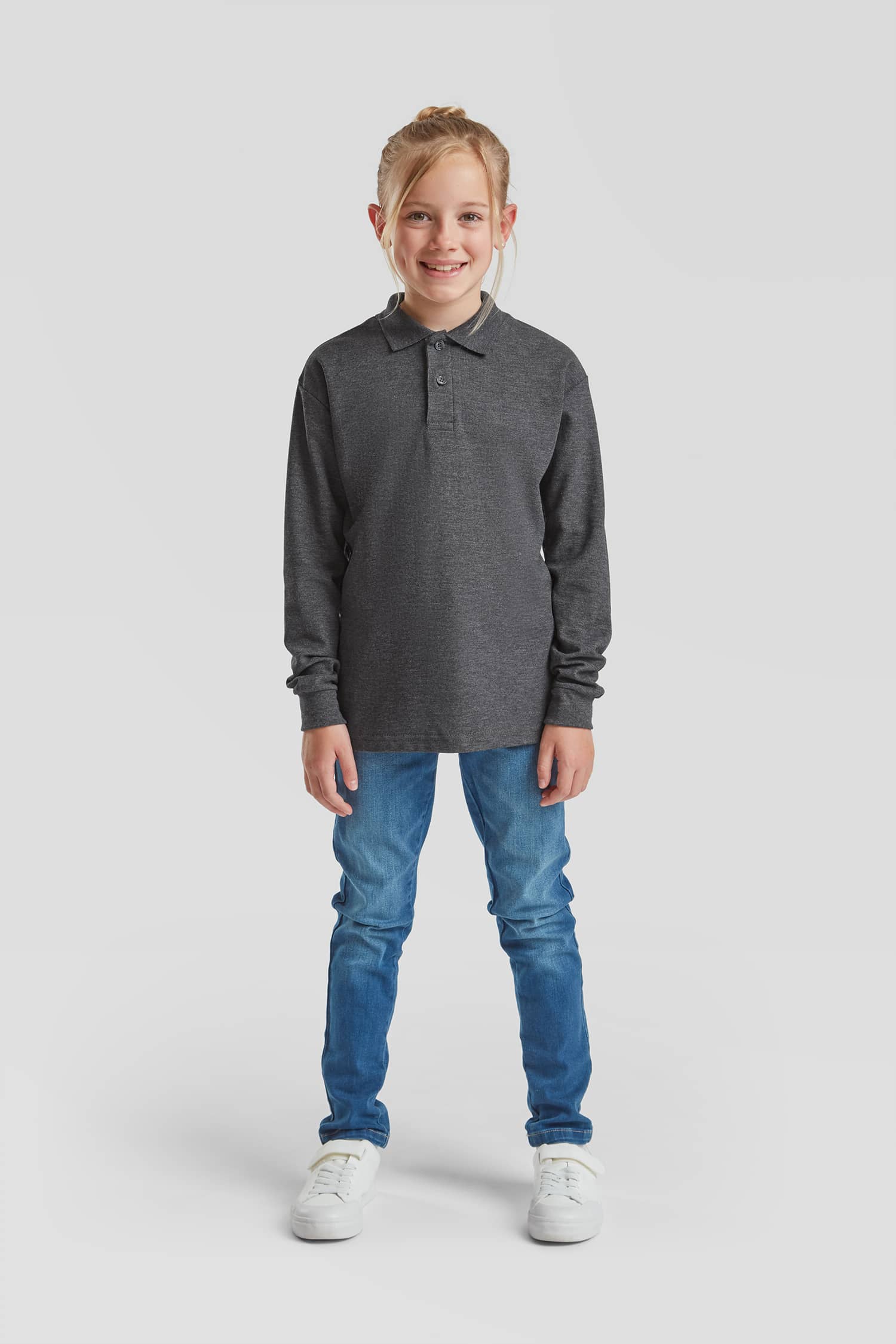 Kids´ Long Sleeve 65/35 Polo
