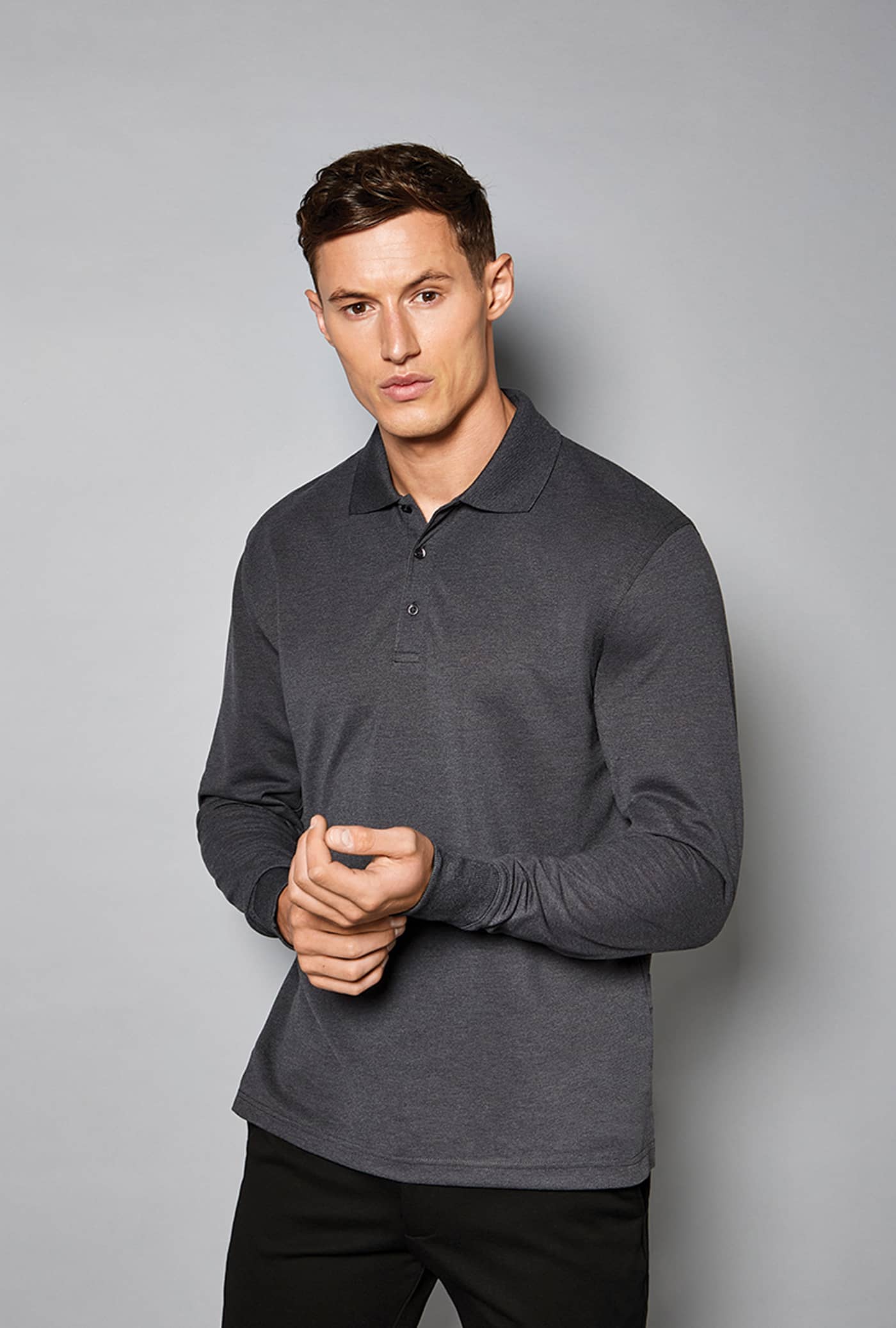 Men´s Classic Fit Long Sleeve Polo Shirt