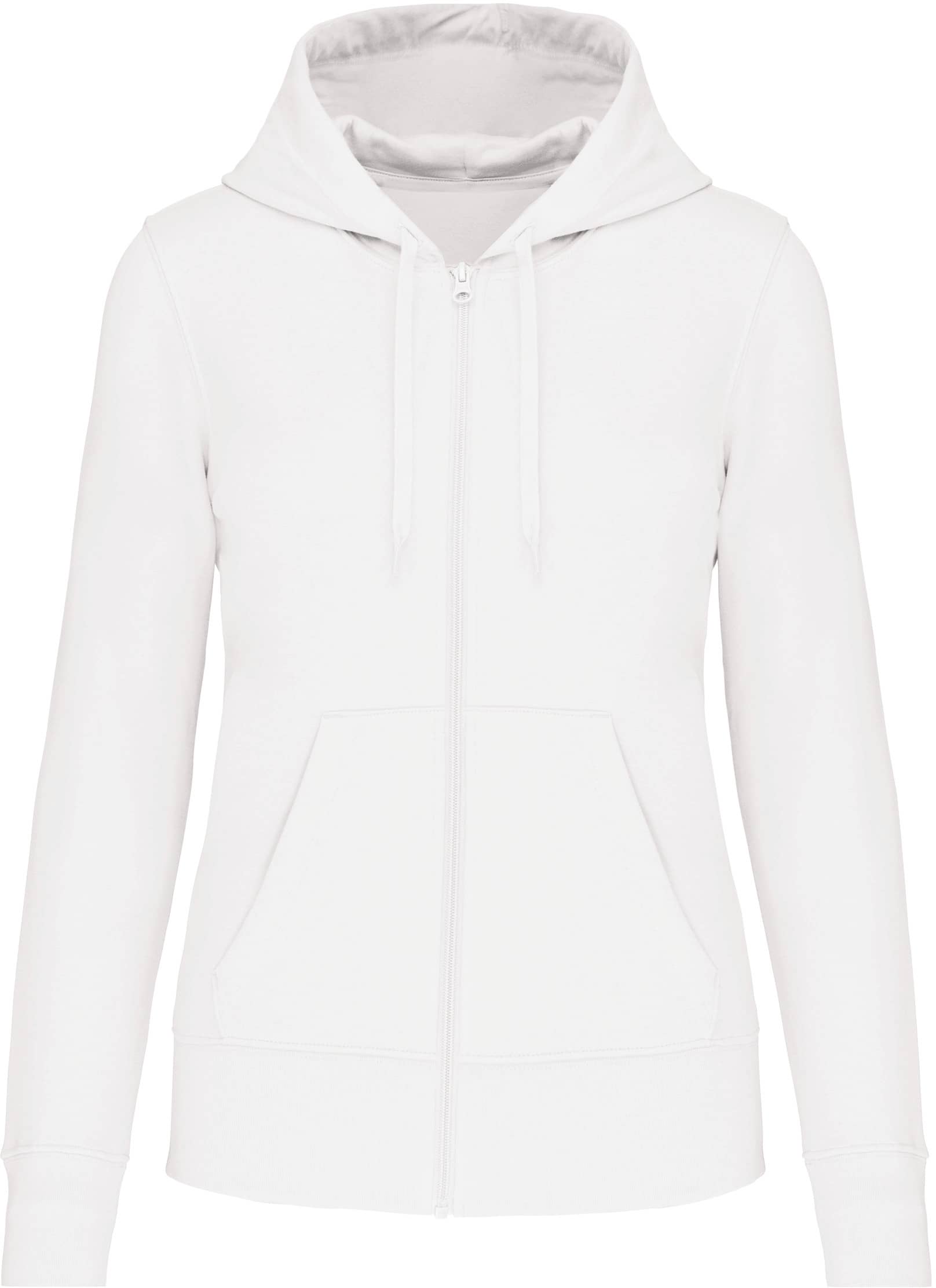 Umweltfreundliches Kapuzensweatshirt mit Reißverschluss Damen