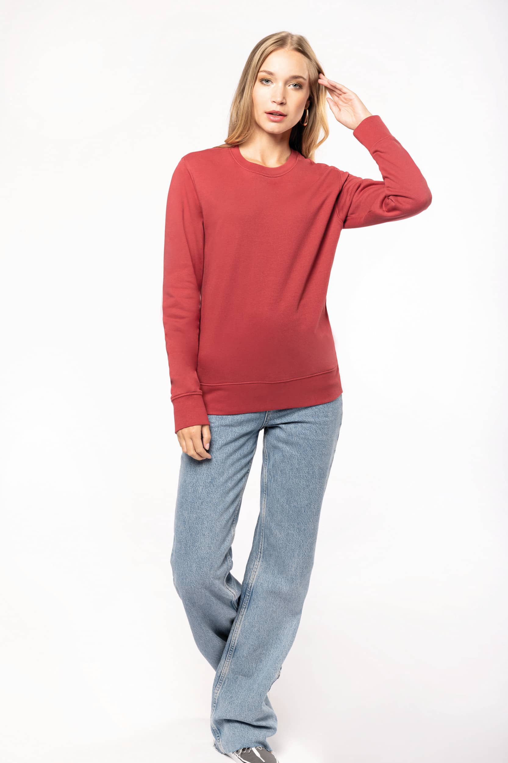 Umweltfreundliches Sweatshirt mit Rundhalsausschnitt
