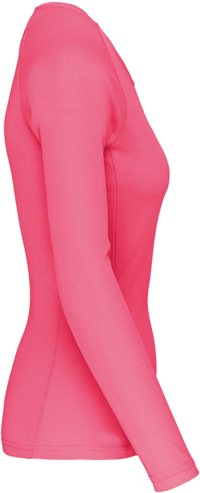Damen Basic Sport Funktionsshirt Langarm - Fluorescent