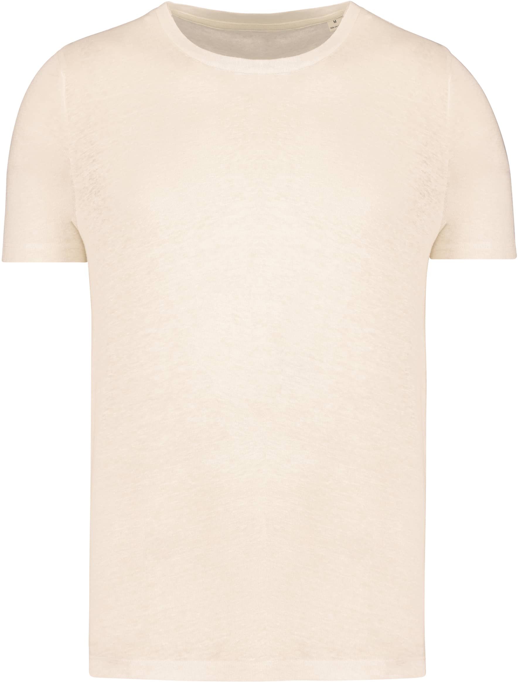 Herren-T-Shirt aus Leinen mit Rundhalsausschnitt