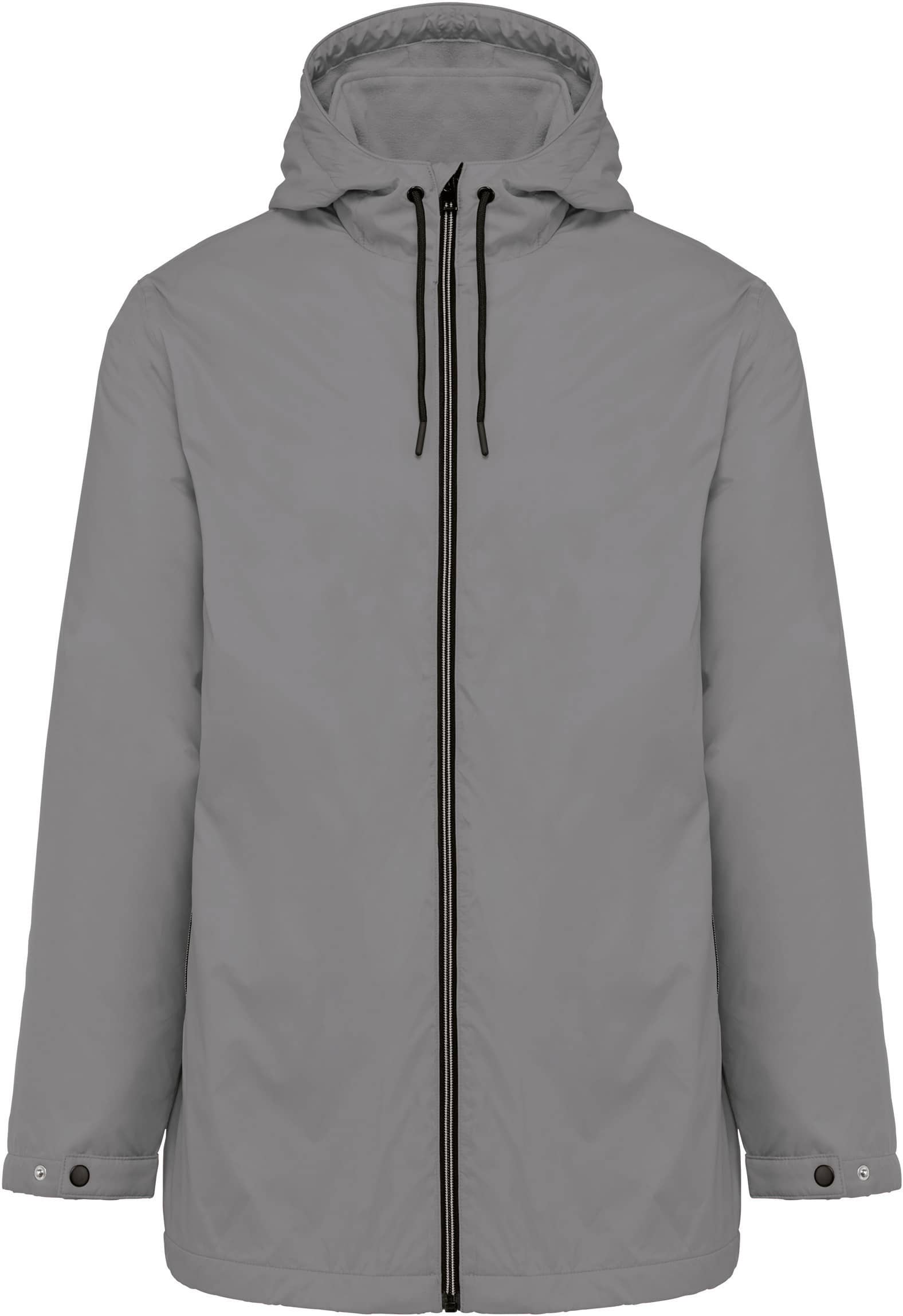 Gefütterte Unisex-Kapuzenjacke aus Mikrofleece
