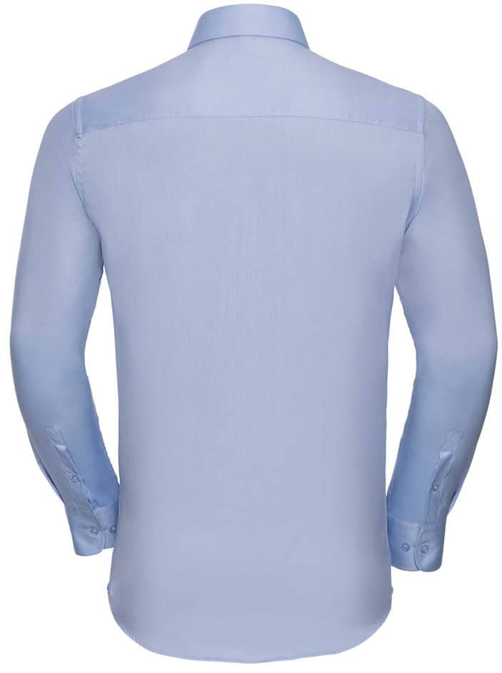 Men's Long Sleeve Tailored Herringbone Shirt