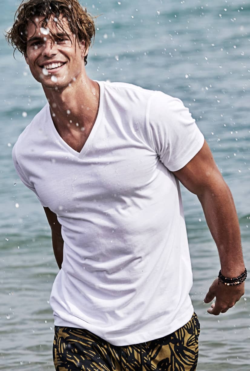 Fashion V-Neck Sof Tee