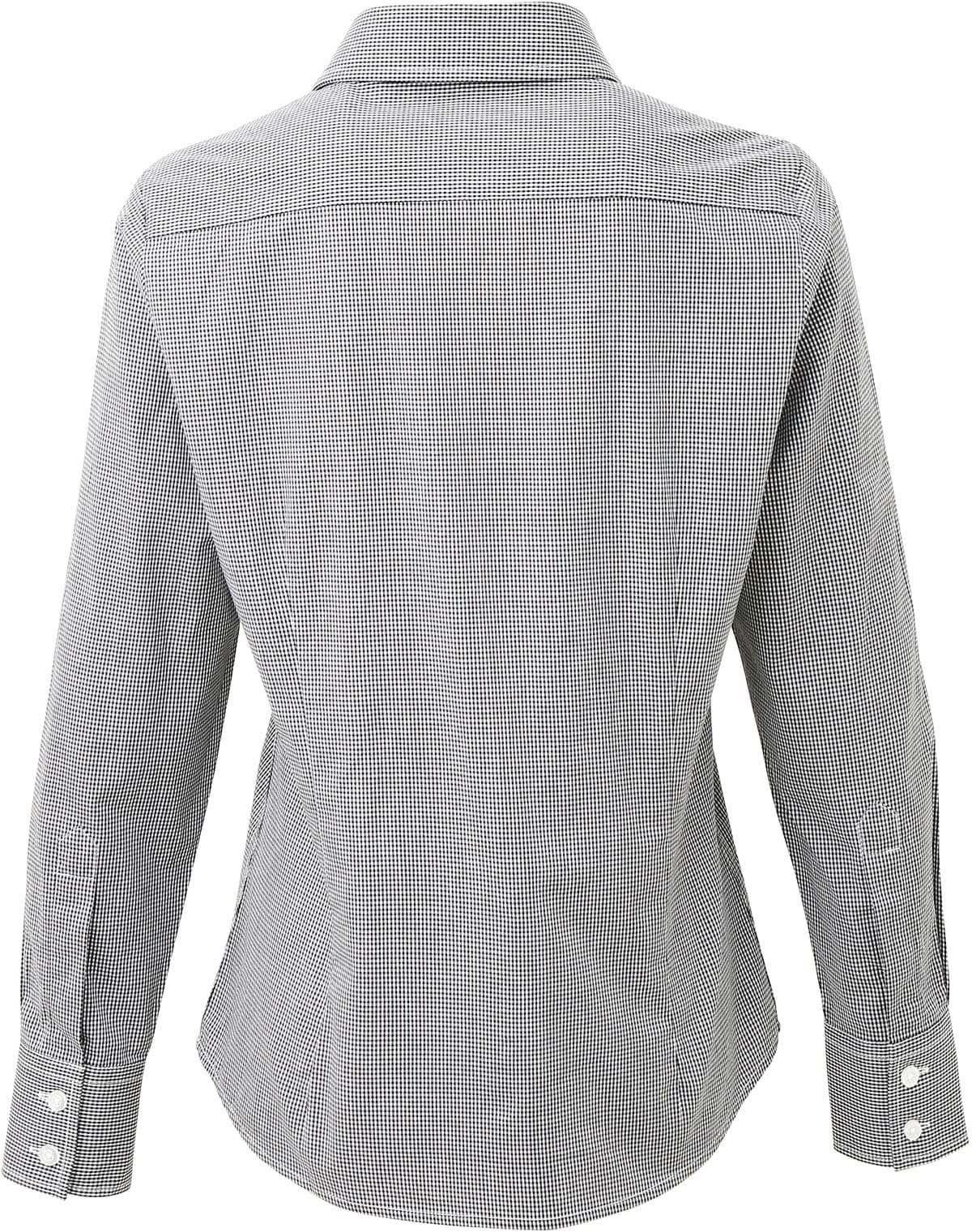 Women´s Microcheck (Gingham) Long Sleeve Cotton Shirt