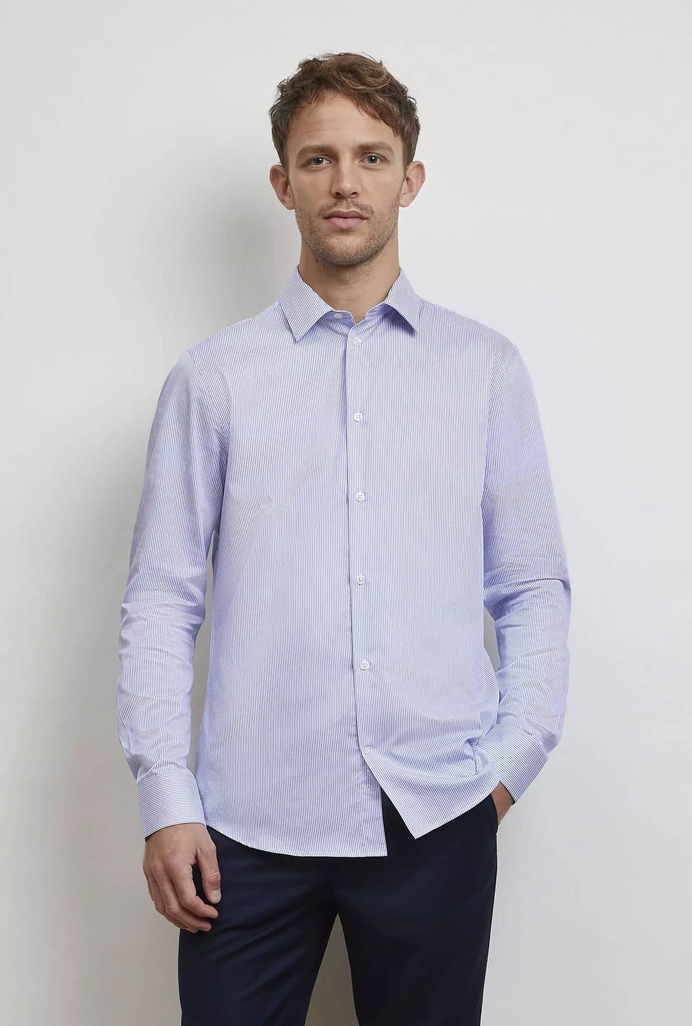 Men´s Easy Care Striped Shirt Baptiste