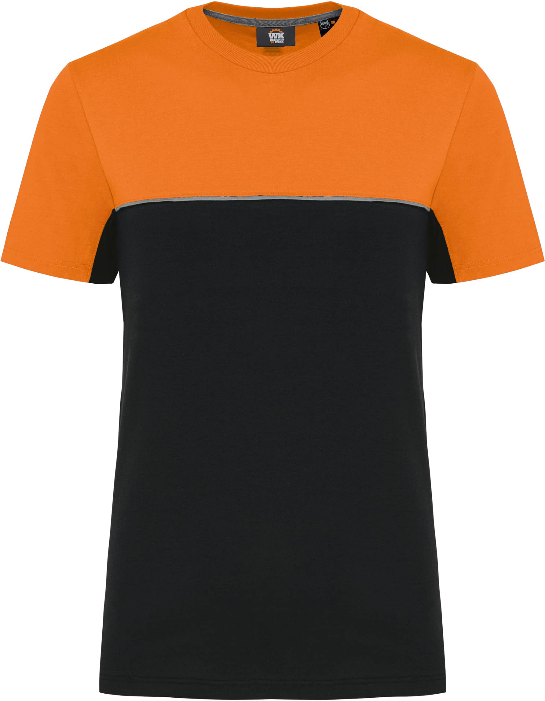 Zweifarbiges umweltfreundliches Unisex-T-Shirt mit kurzen Ärmeln