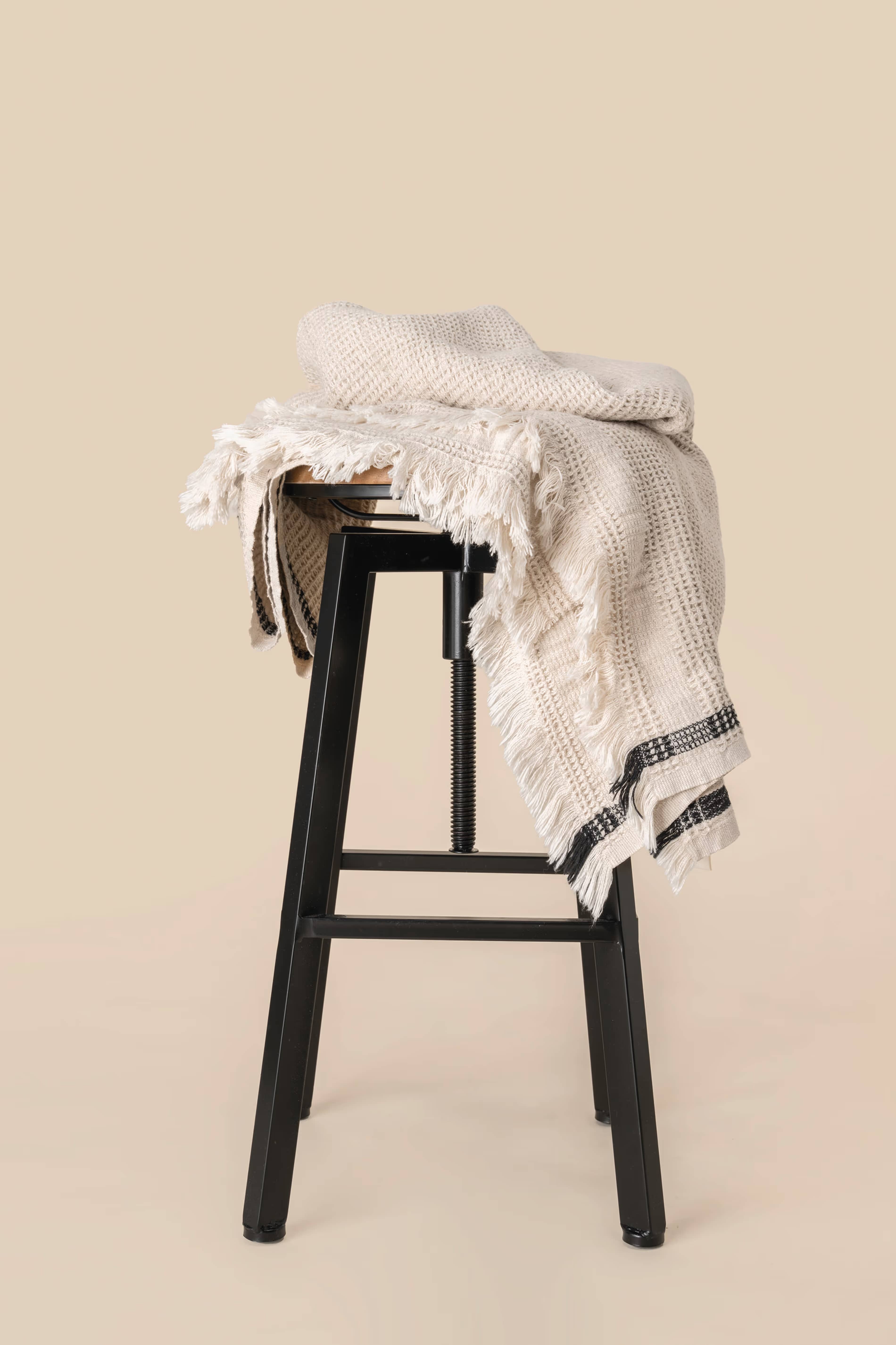 Plaid mit Wabenmuster