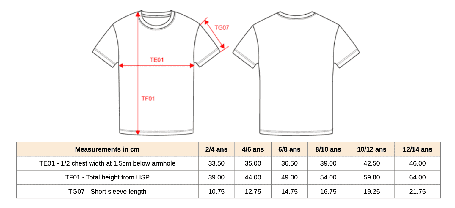 Kinder-T-Shirt Bio 150IC mit Rundhalsausschnitt