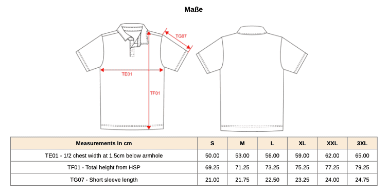 Zweifarbiges Jersey-Polohemd für Herren