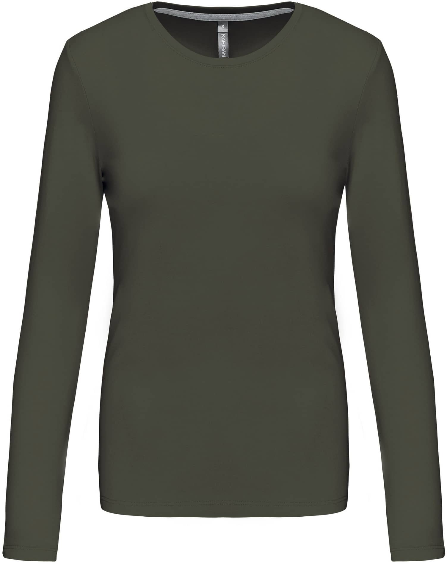 Ladies` Long-sleeved Crew Neck T-shirt