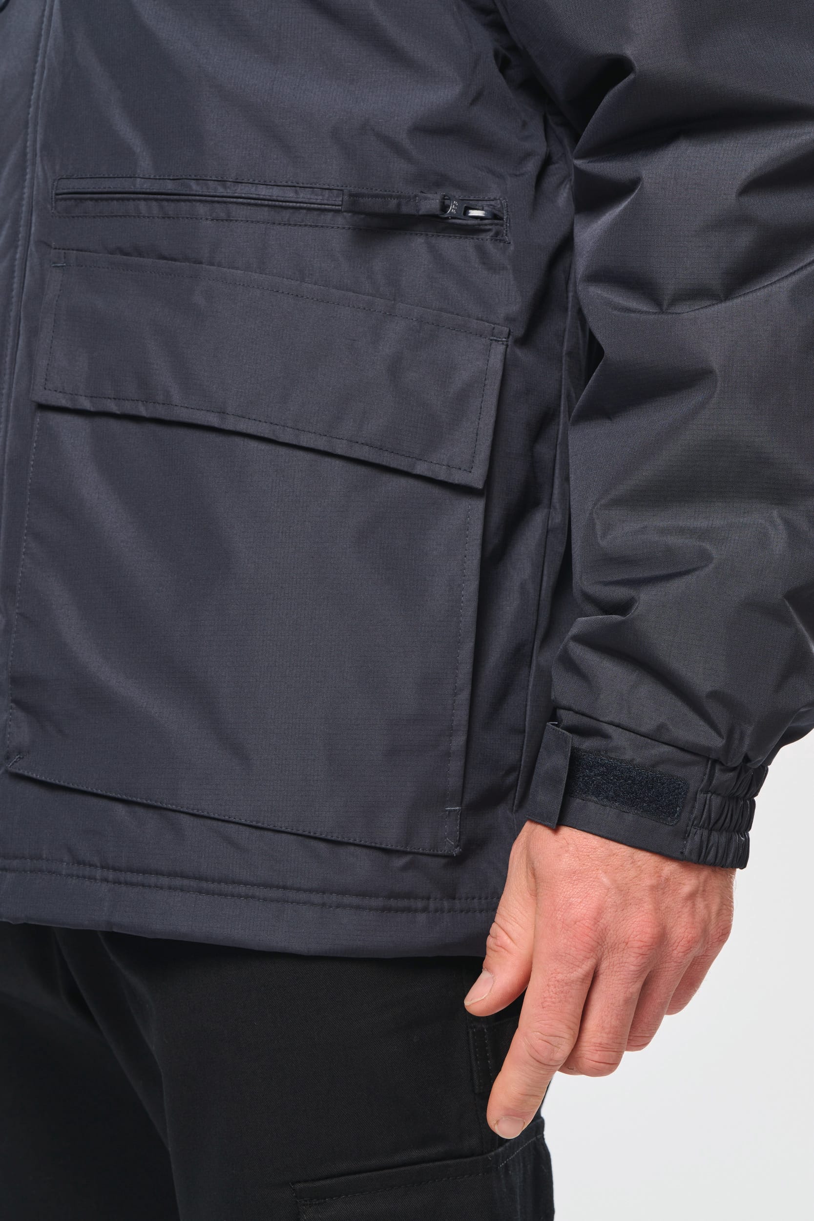 Workwear Parka mit abtrennbaren Ärmeln