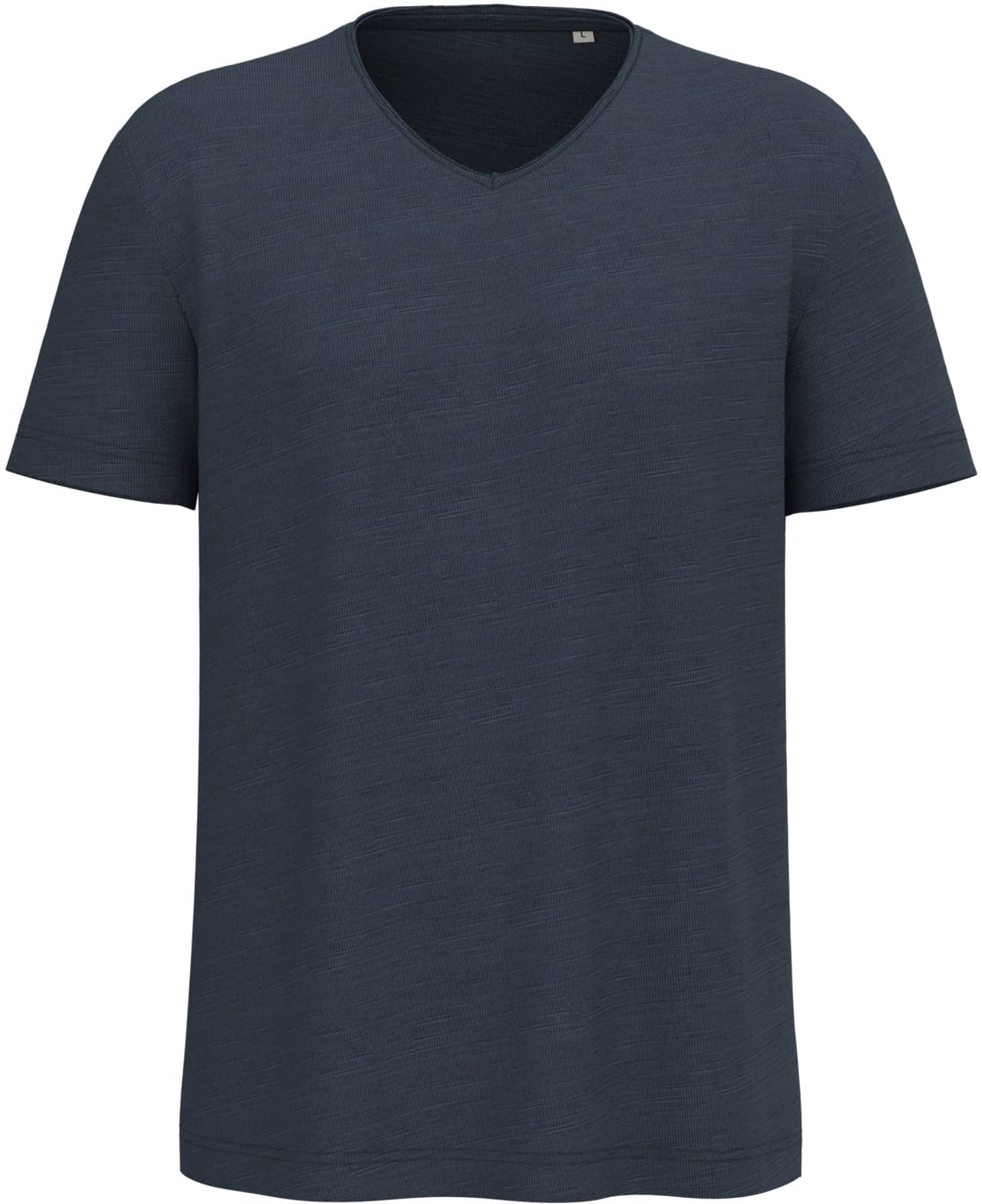 Umweltfreundliches T-Shirt mit Slubkragen und überschnittenen Schultern für Herren