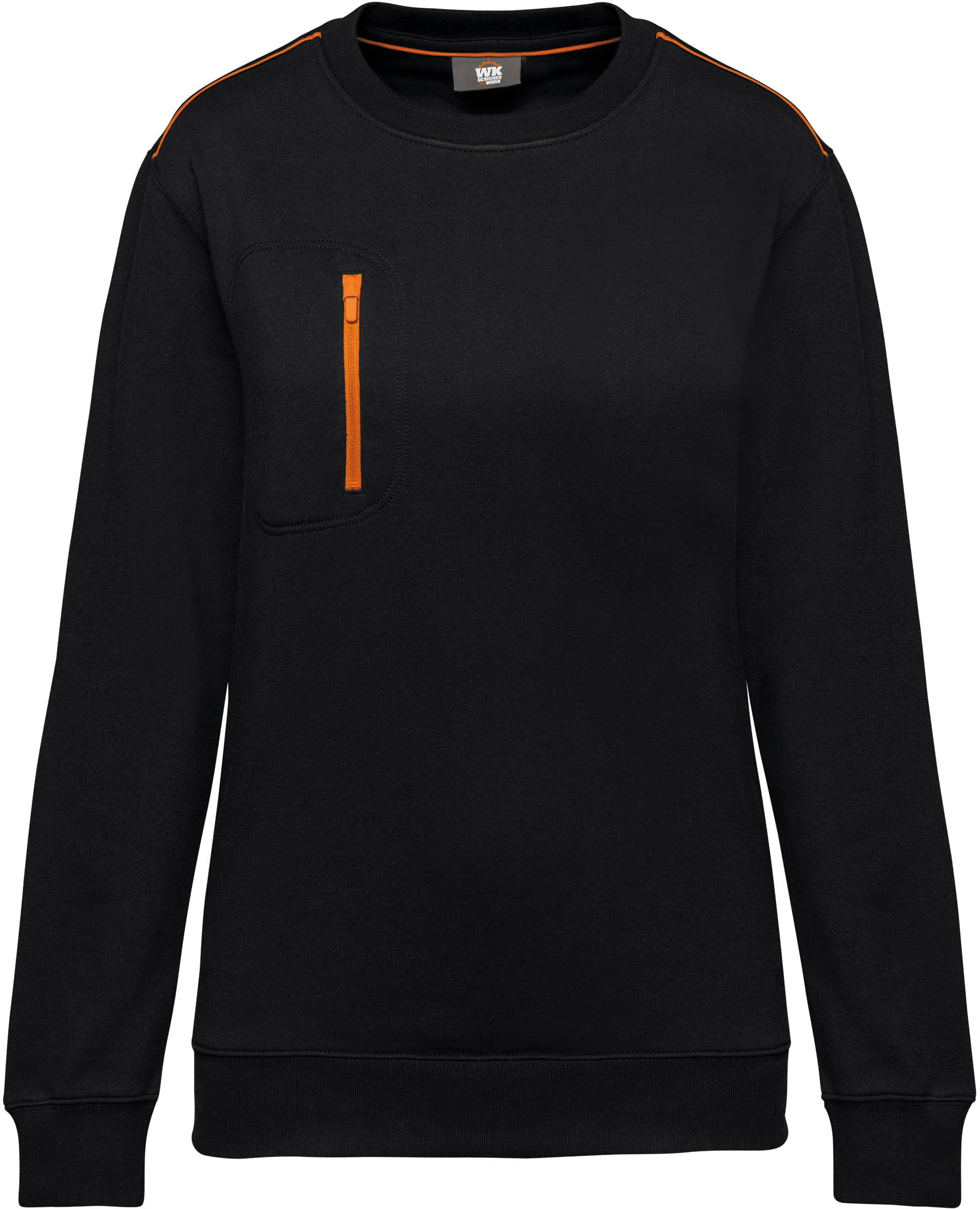 Day To Day Unisex-Sweatshirt mit kontrastfarbener Zip-Tasche