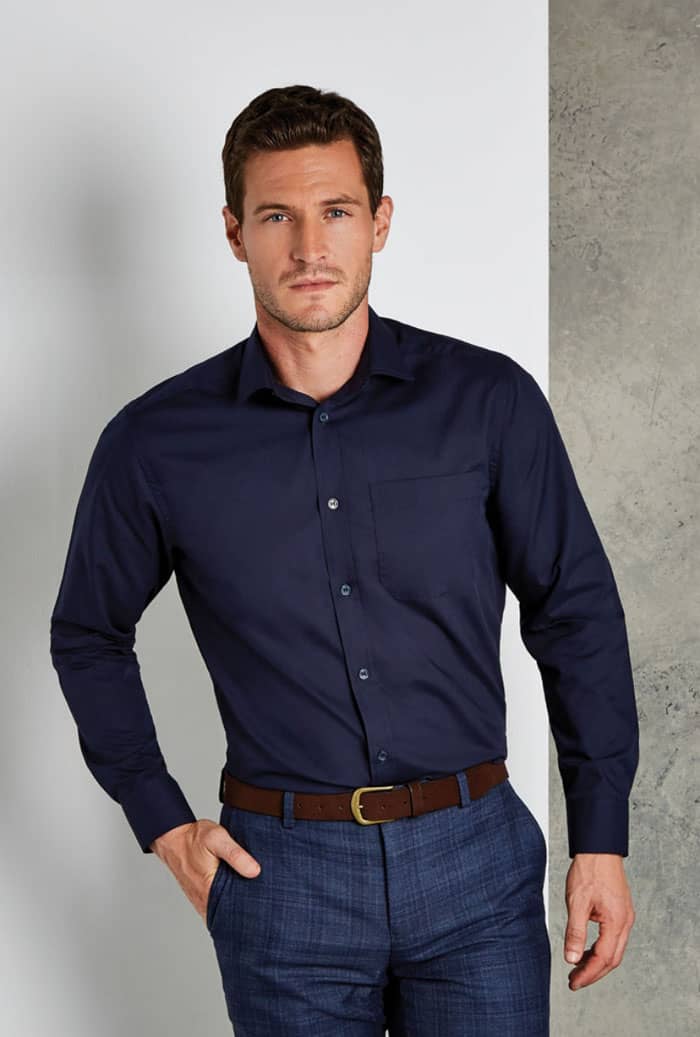 Men´s Tailored Fit Poplin Shirt Long Sleeve