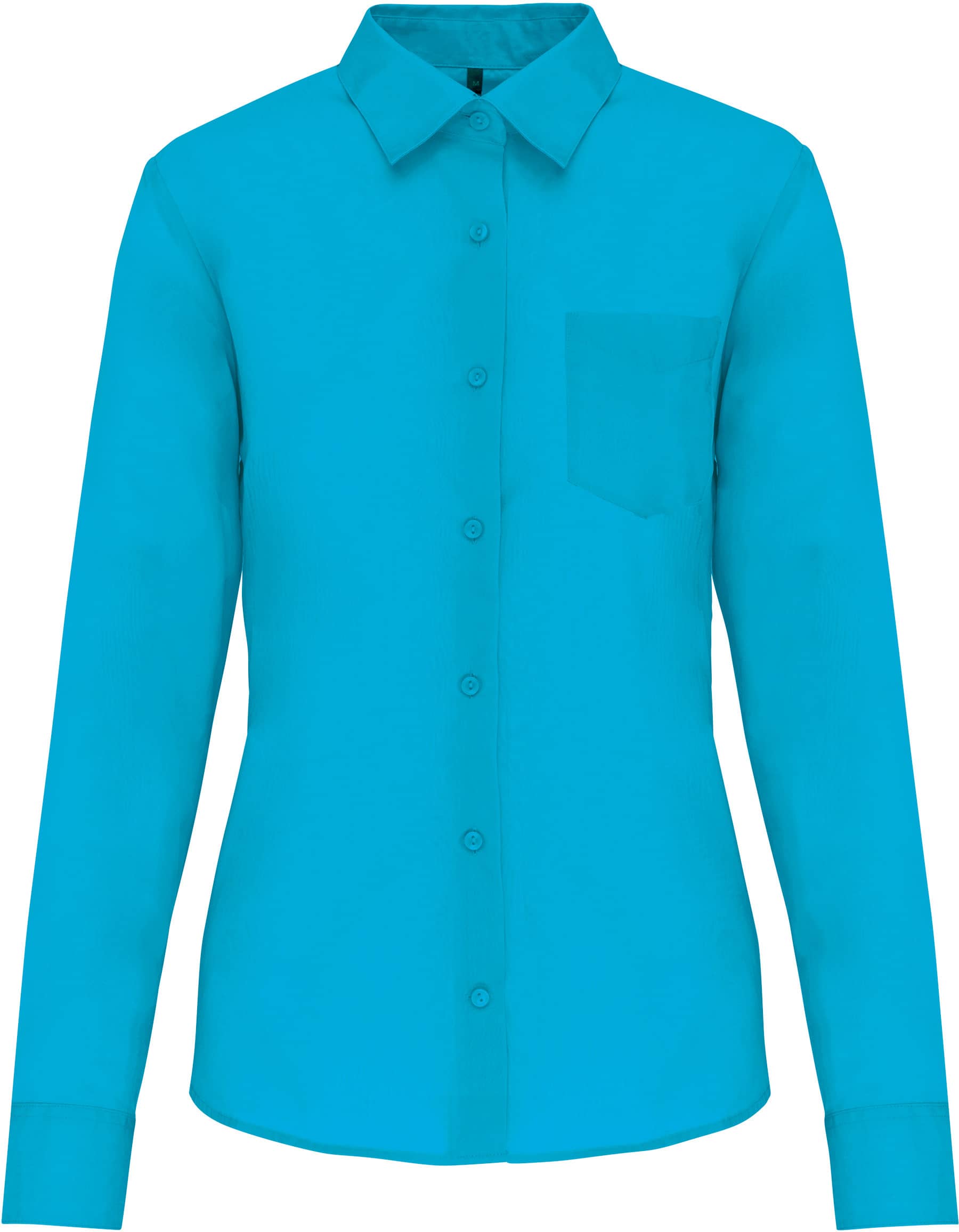 Popeline-Hemd Baumwollpolyester pflegeleicht für Damen