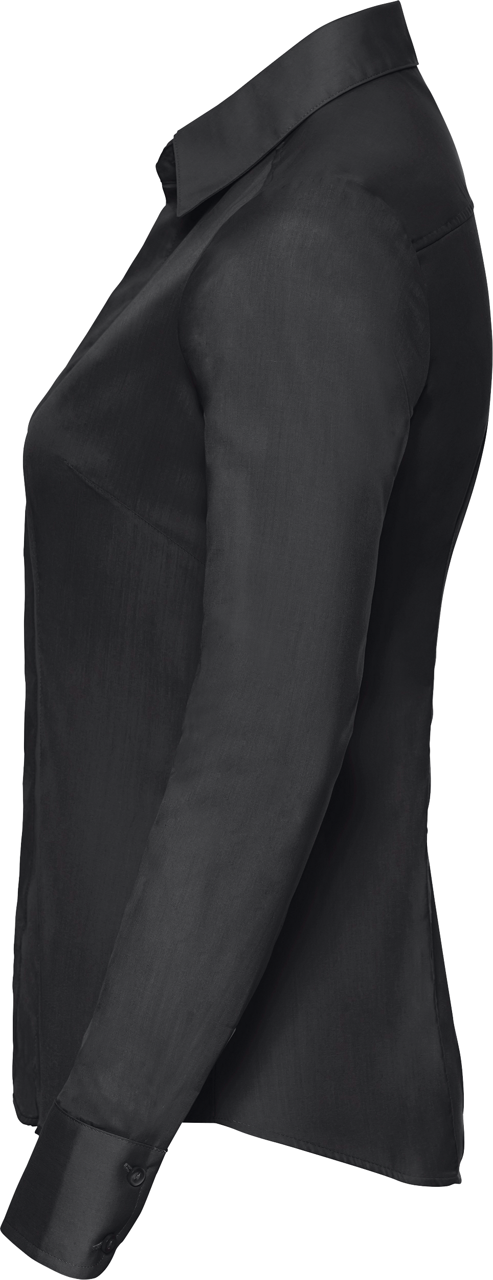 Ladies' Long Sleeve Fitted Polycotton Poplin Shirt
