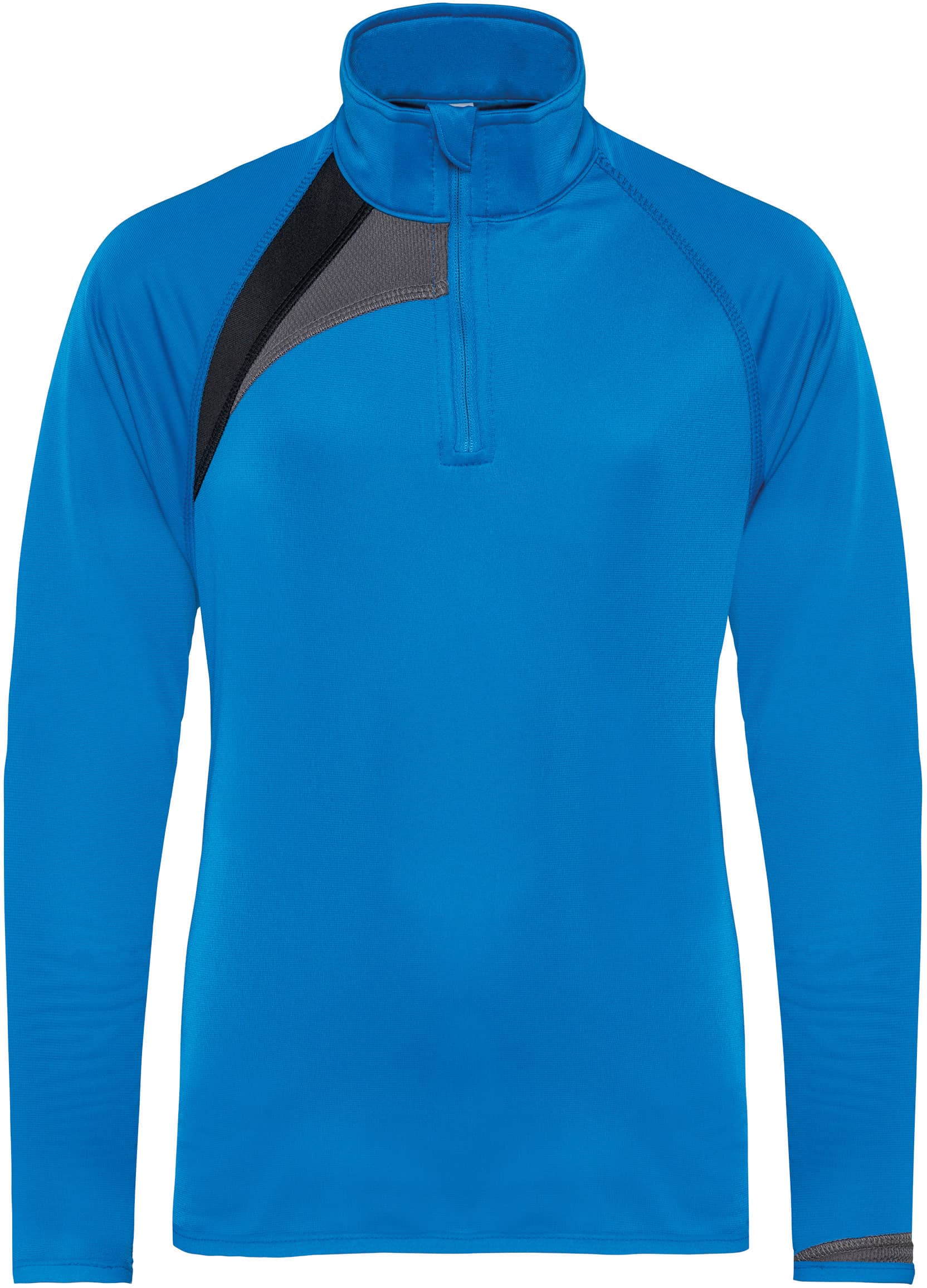 Kinder Trainings-Sweatshirt mit 1/4 Reißverschluss
