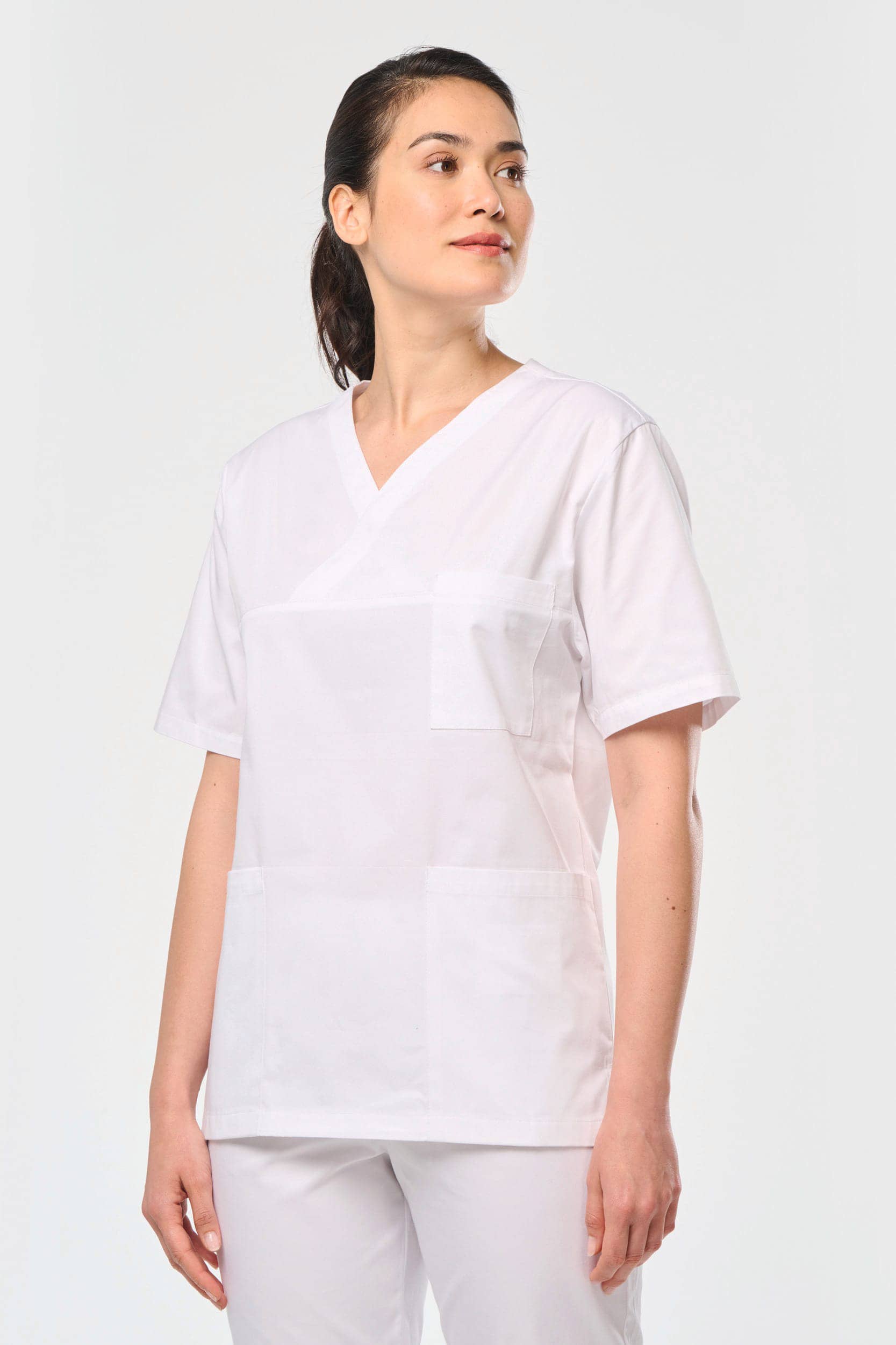 Kurzärmlige Unisex-Tunika aus Baumwolle