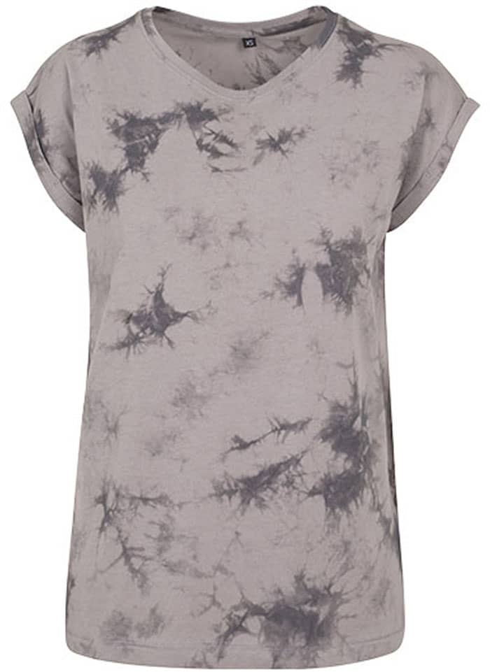 Ladies Batik Dye Extended Shoulder Tee